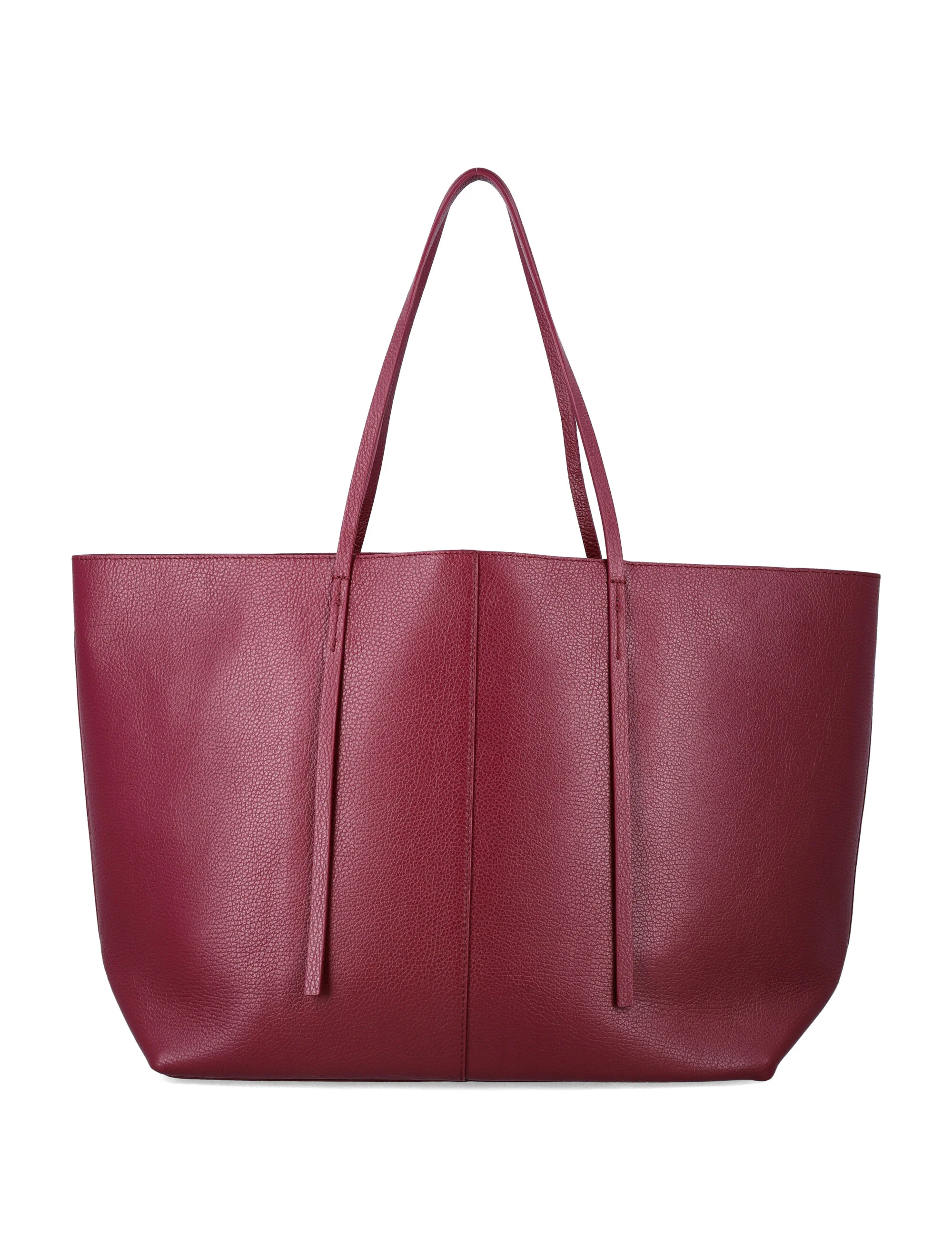 Bolsa de Mão de Couro Abilla By Malene Birger Cabernet Vaca