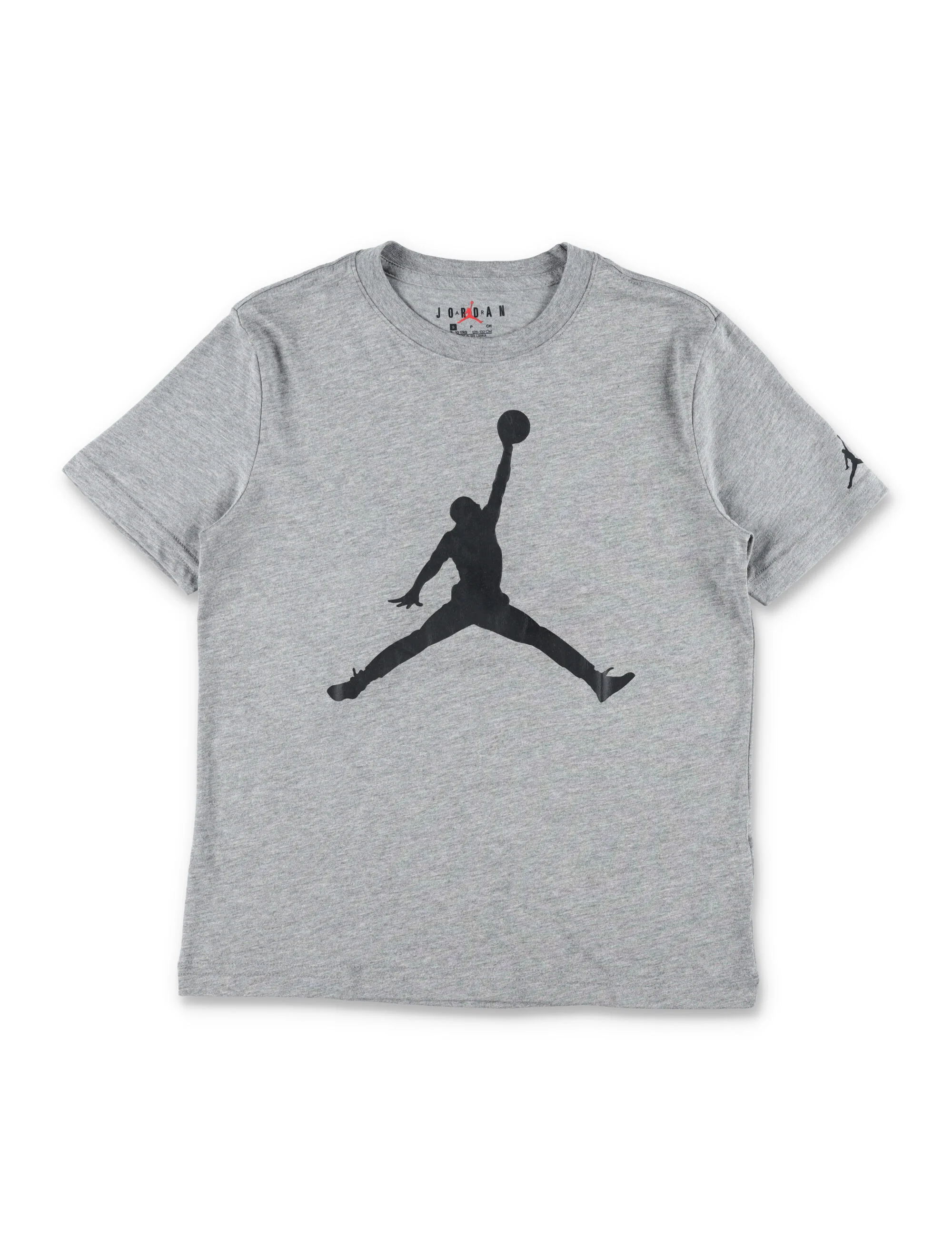 Camiseta Nike Jordan Bike Jordan Logo de Algodão para Crianças Cinza