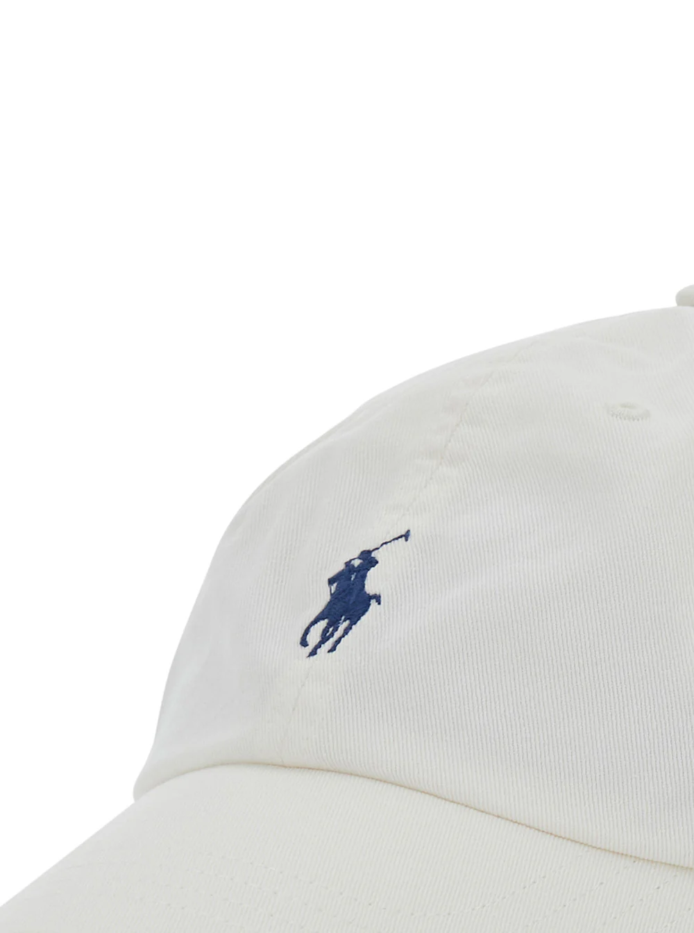 Chapéu Branco Polo Ralph Lauren com Logotipo Bordado de Algodão para Homens e Luvas