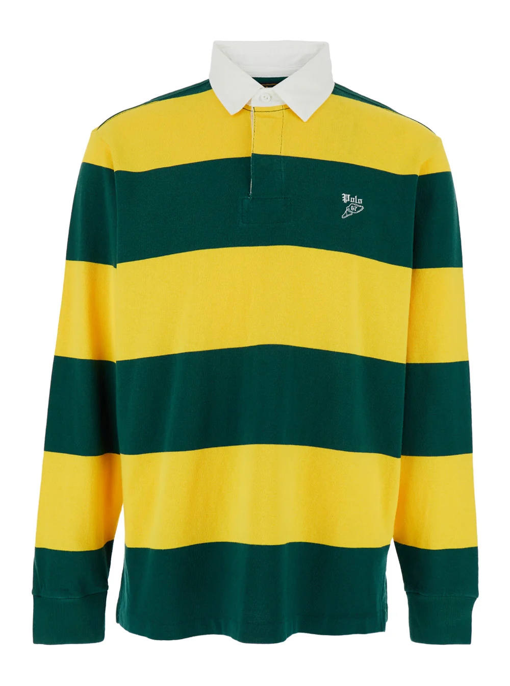Camisola Polo Multicolor Polo Ralph Lauren com Bordado de Logotipo na Frente e Motivo Listrado em Todo o Tecido em Camisetas de Homem