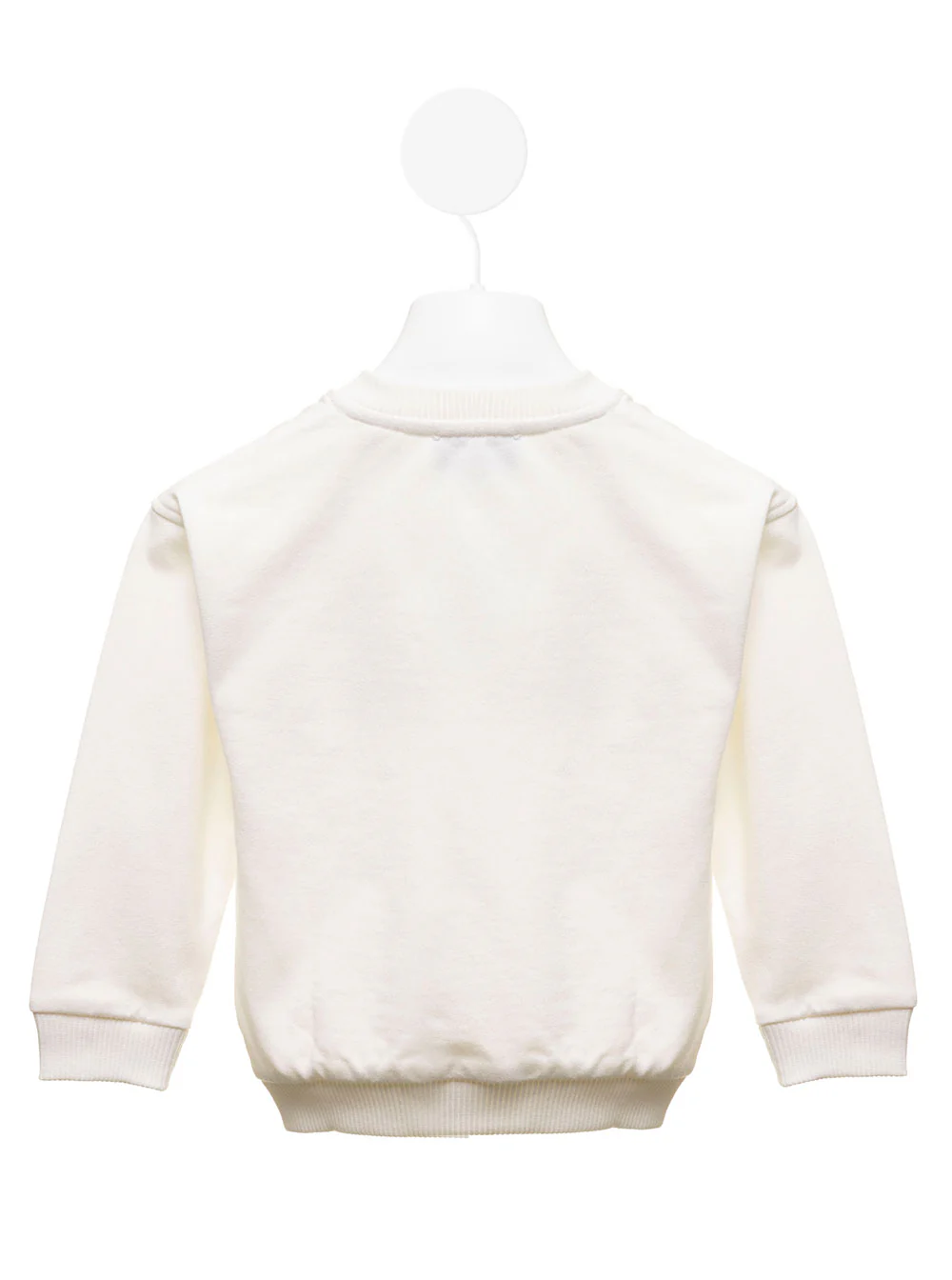 Sweatshirt de Algodão Branco com Estampa de Urso Panda Moschino Kids Bebê Menino Jersey