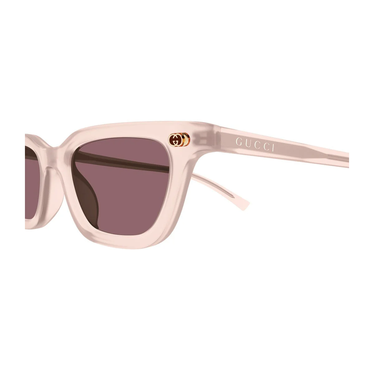 Óculos de Sol Gucci Gg1944s Linea Institutional Logo Rosa Acetato Reciclado