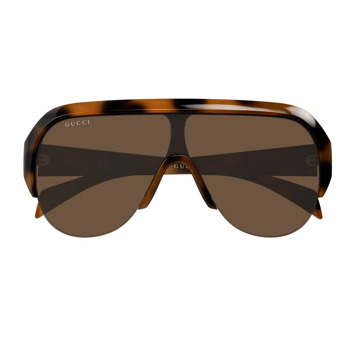 Óculos de Sol Gucci Gg2023s Linea Institutional Logo Havana Bio-inettato