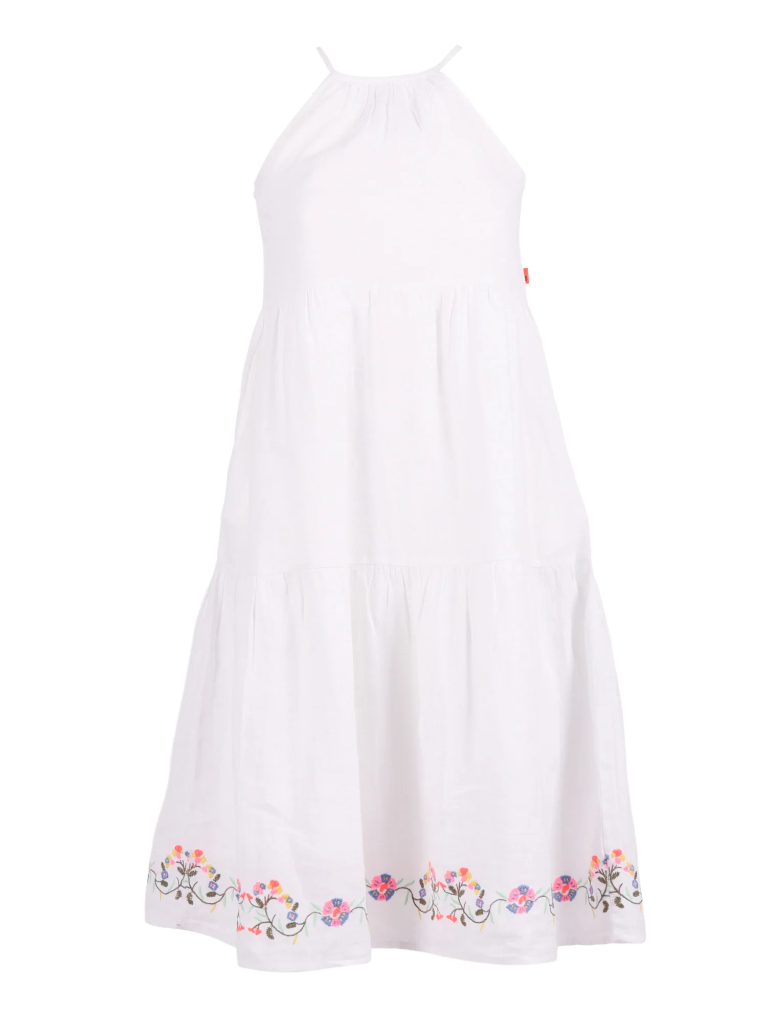 Vestidos de Meninas Ao76 Chui Wade Linho Branco