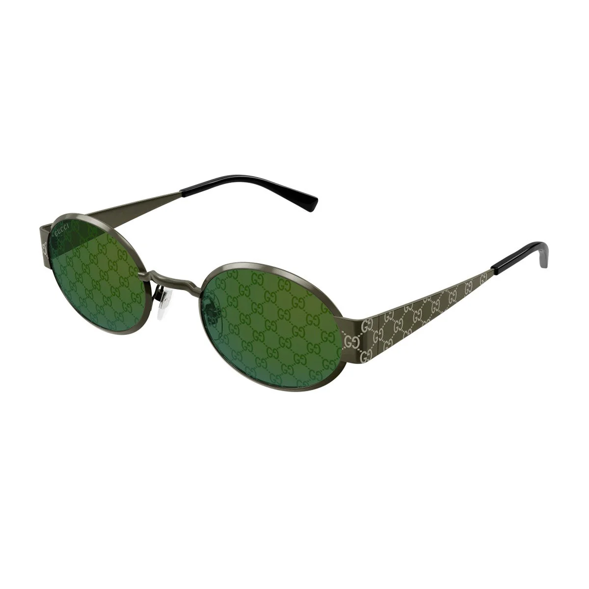 Óculos de Sol Gucci Gg1854s Linea Sign Verde Metalizado