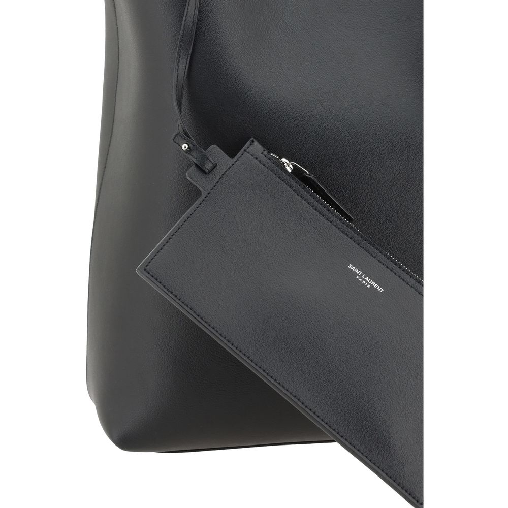 Bolsa de Ombro Saint Laurent de Cordeiro Preto Ovis Aries