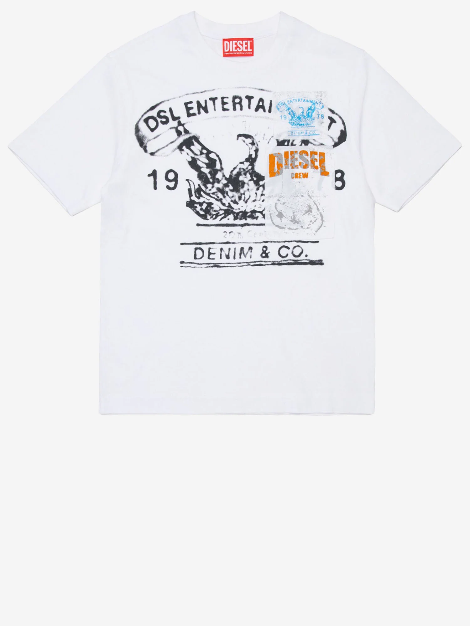 Camisetas e Polos Diesel Brancas de Algodão