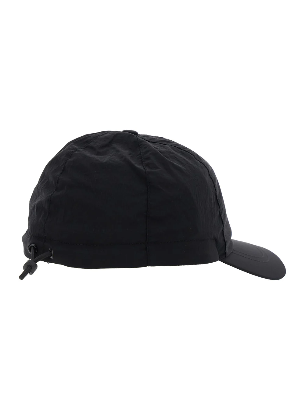 Boné Infantil Stone Island Preto com Patch de Logotipo Tonal em Fibra de Poliamida de Nylon, Chapéus e Luvas