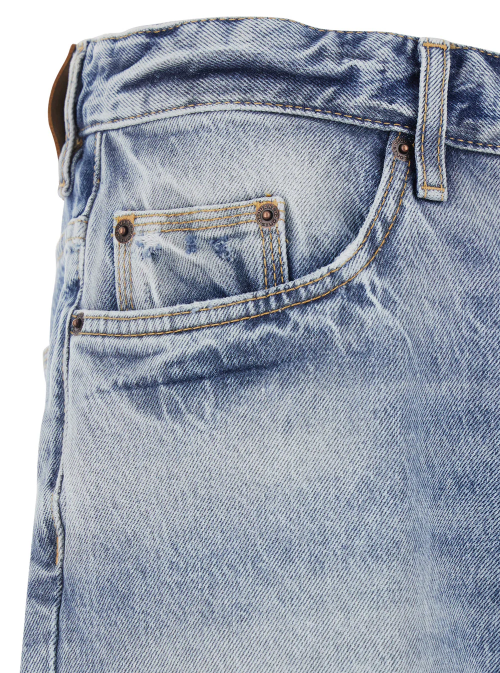 Calças Dsquared2 Bro com Patch de Logotipo nas Costas e Design Desbotado em Jeans Azul para Homens com Algodão Leve