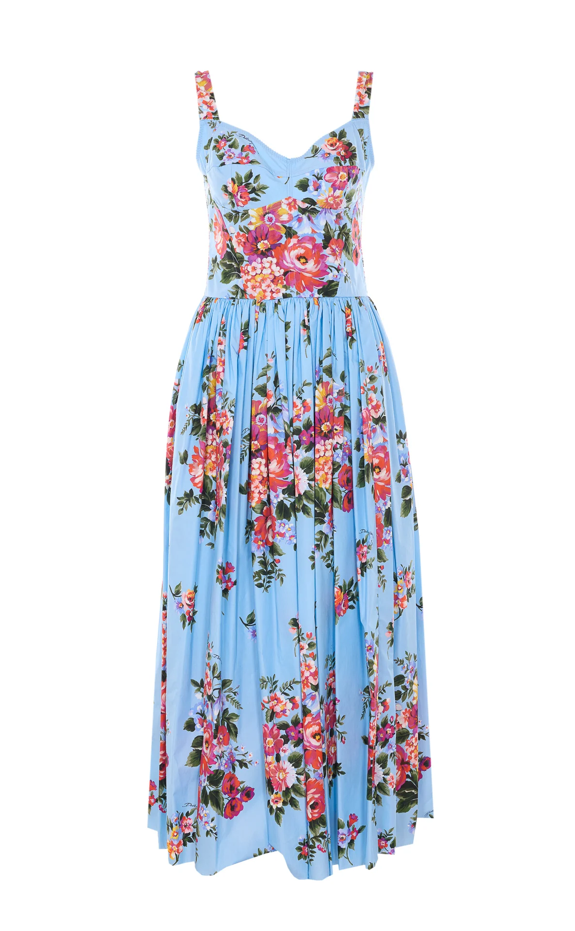 Vestidos Azuis de Algodão Dolce & Gabbana