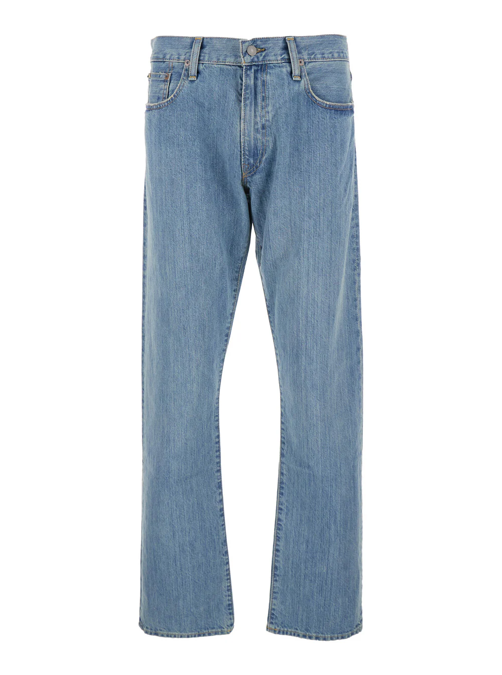 Polo Ralph Lauren Jeans Azul Claro com Alças para Cinto e Patch com Logotipo na Parte de Trás em Algodão Polo Ralph Lauren Jeans Azul Claro com Alças para Cinto e Patch com Logotipo na Parte de Trás em Algodão