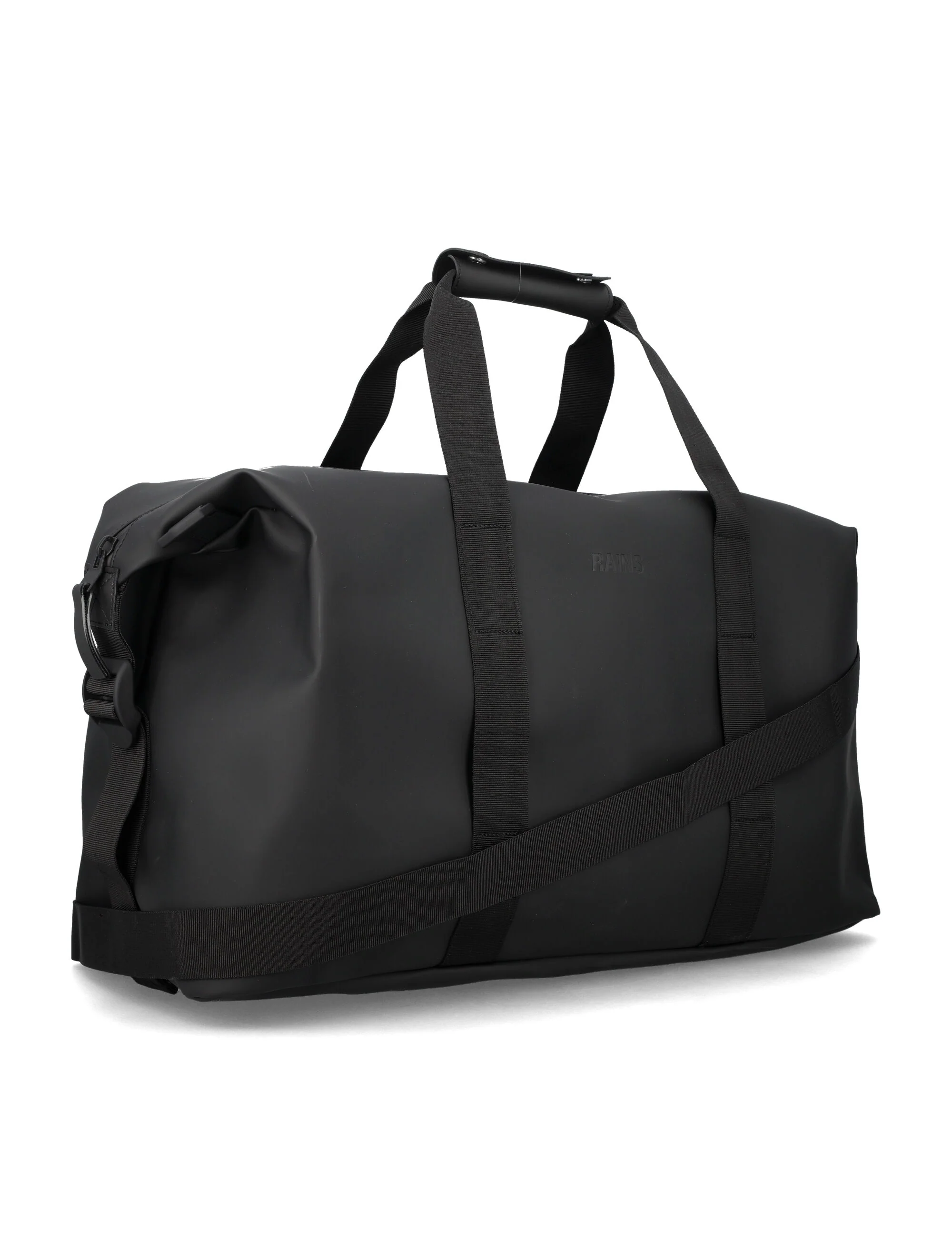 Bolsa de Weekend Impermeável Rains Hilo Preto Revestimento de Poliéster