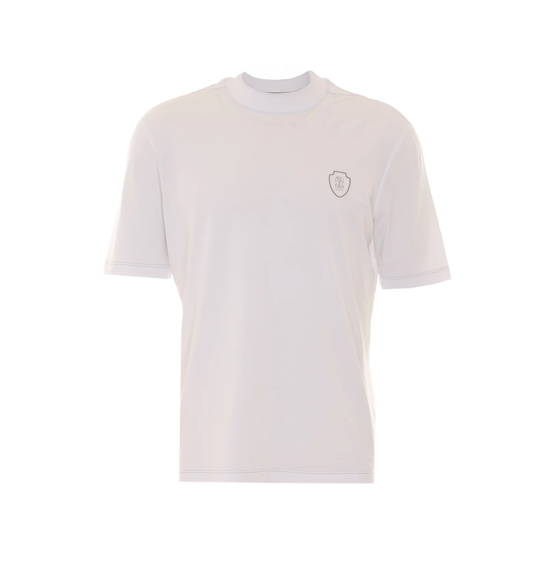 Camiseta Brunello Cucinelli Branca de Poliamida