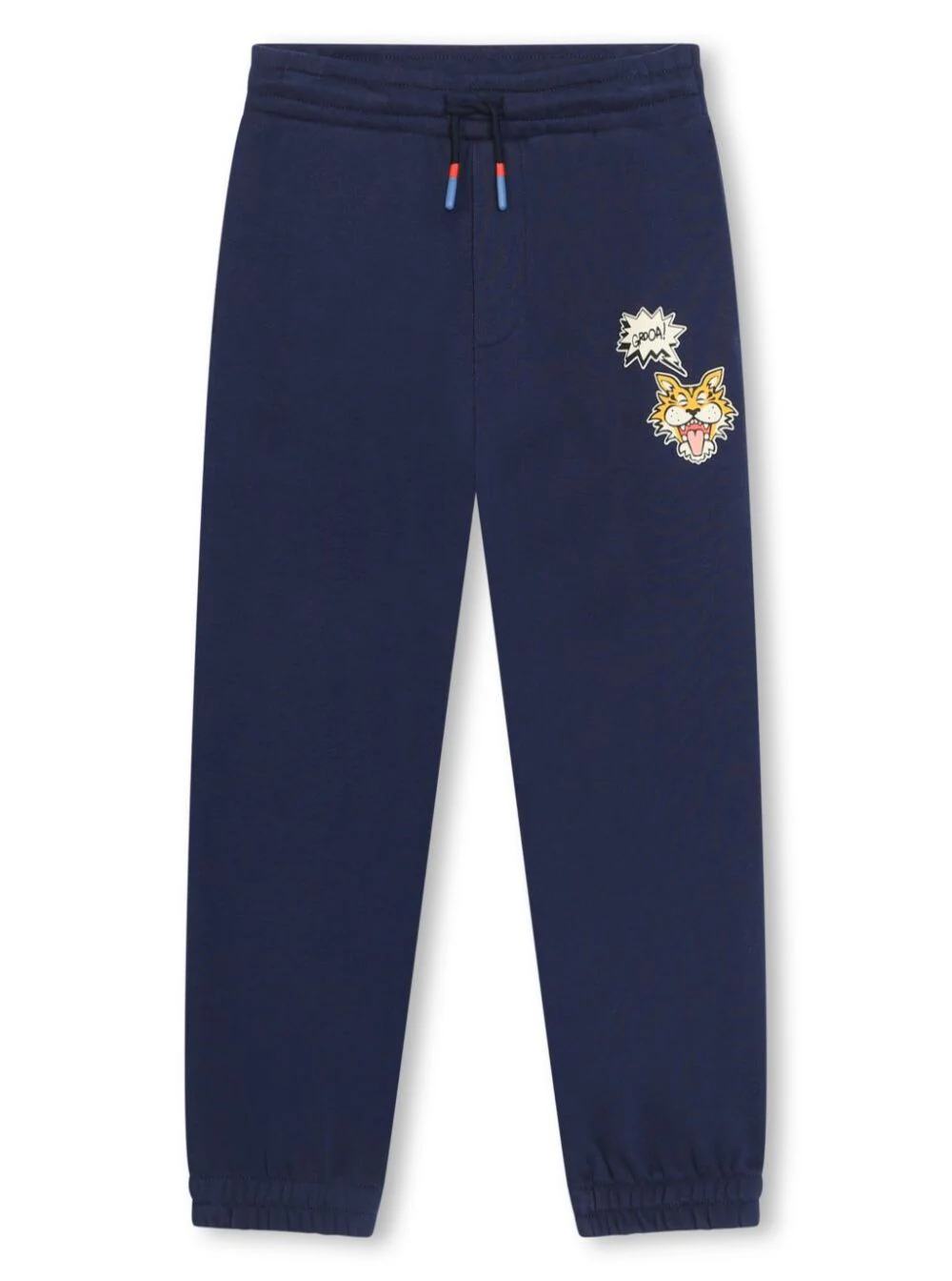 Calças Azuis Kenzo Kids com Cinta Elástica de Algodão para Menino Calças Azuis