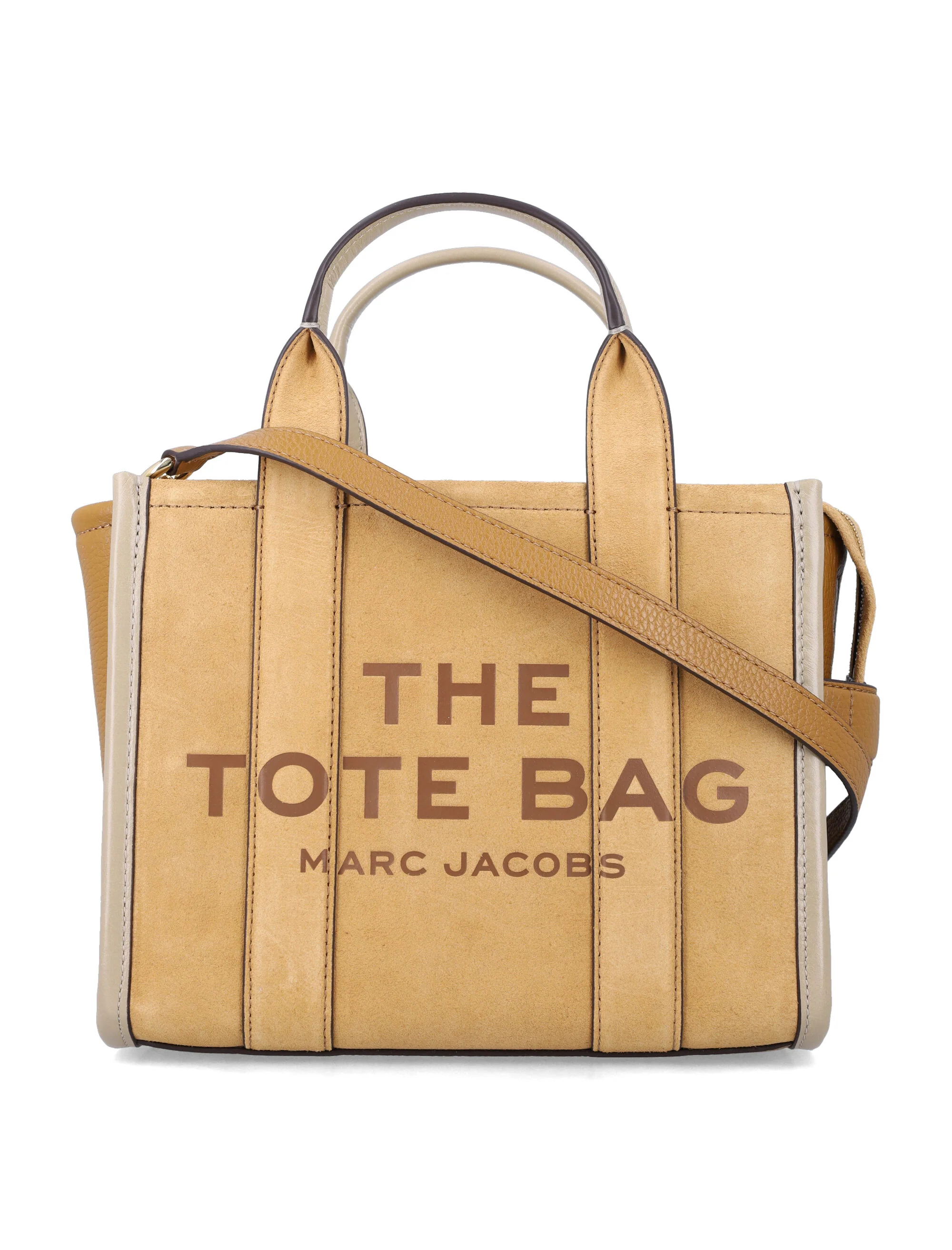 Bolsa Tote Pequena de Camurça Marc Jacobs Sahara Couro de Vaca