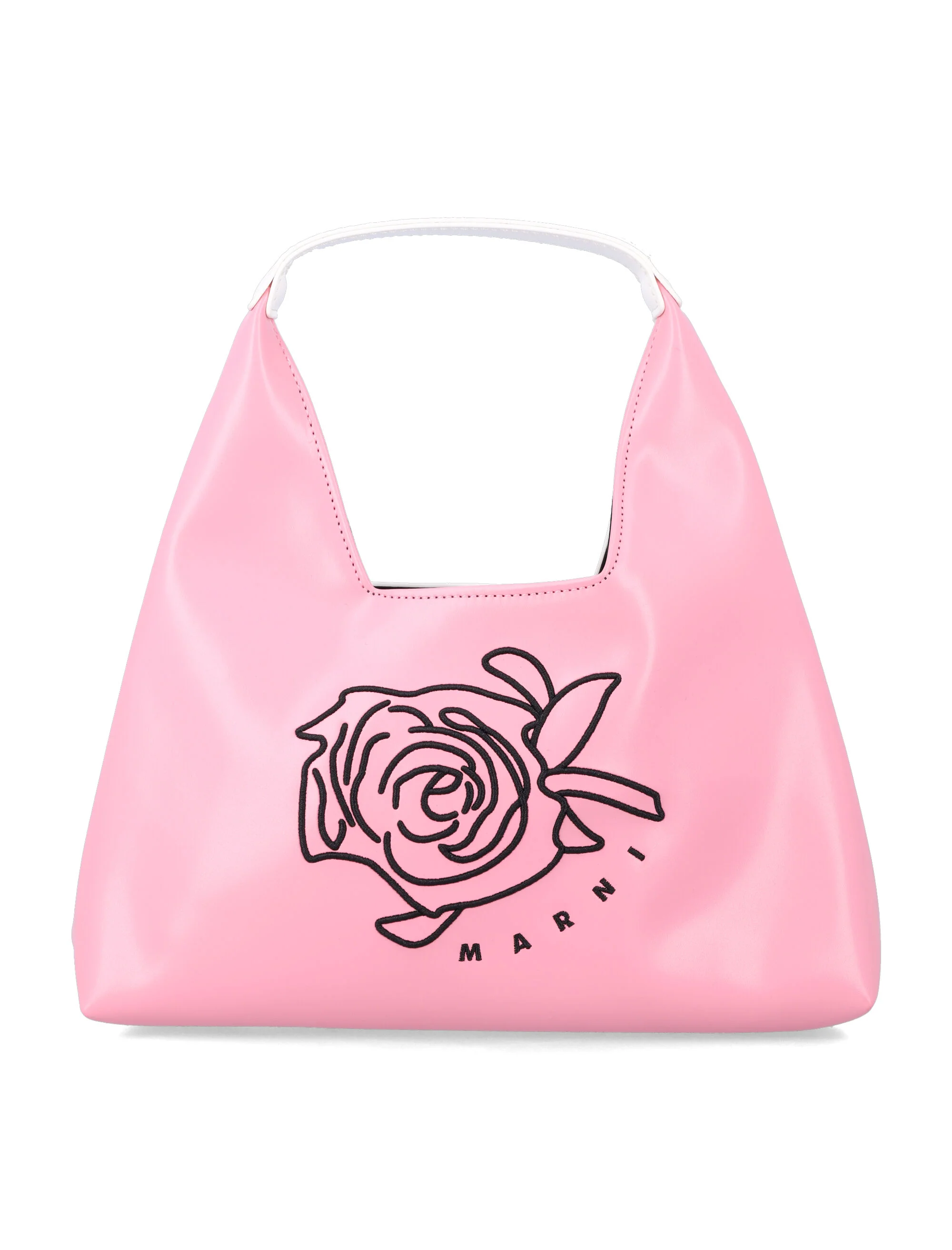 Marni bolsa de menina bicolor forro de poliéster rosa