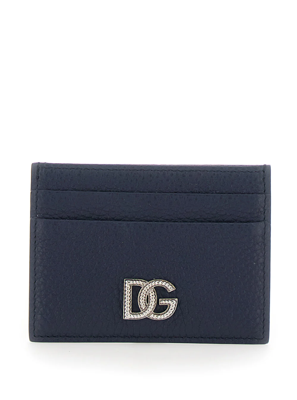 Produtos em Couro Dolce & Gabbana Grained Logo Trochon Dg Blu