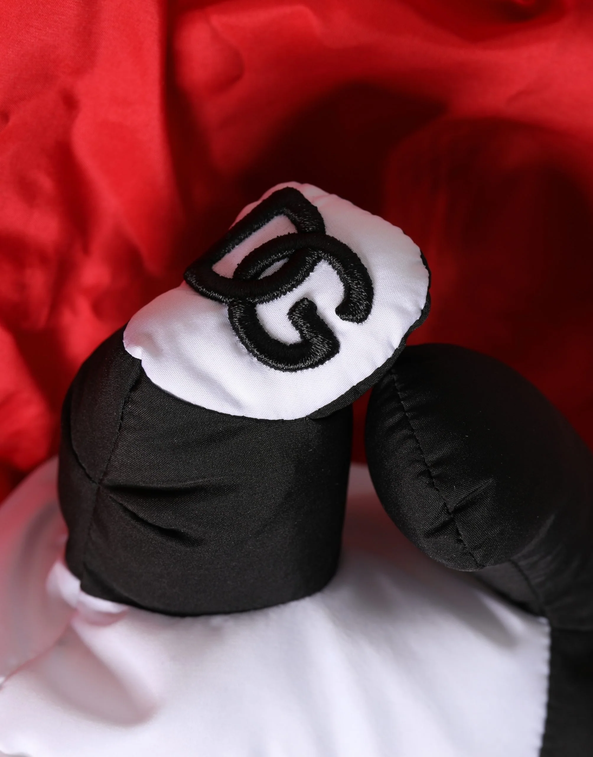 Dolce & Gabbana Homens Vermelho Poliéster Panda Bolsa de Pano Tote Borse Bag Acessório