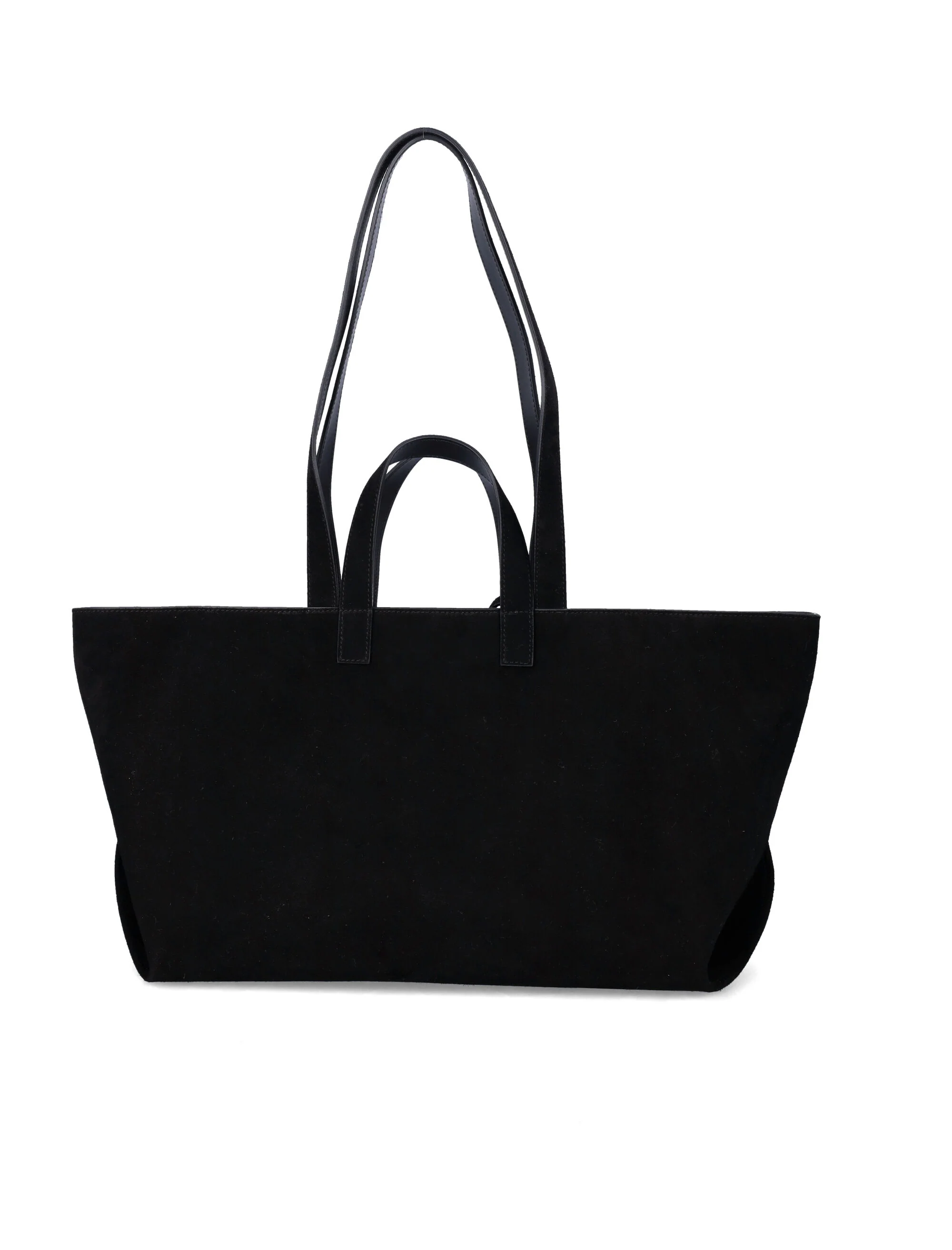 Bolsa de Couro de Novilho Preto Suede A.P.C. Le Drummer