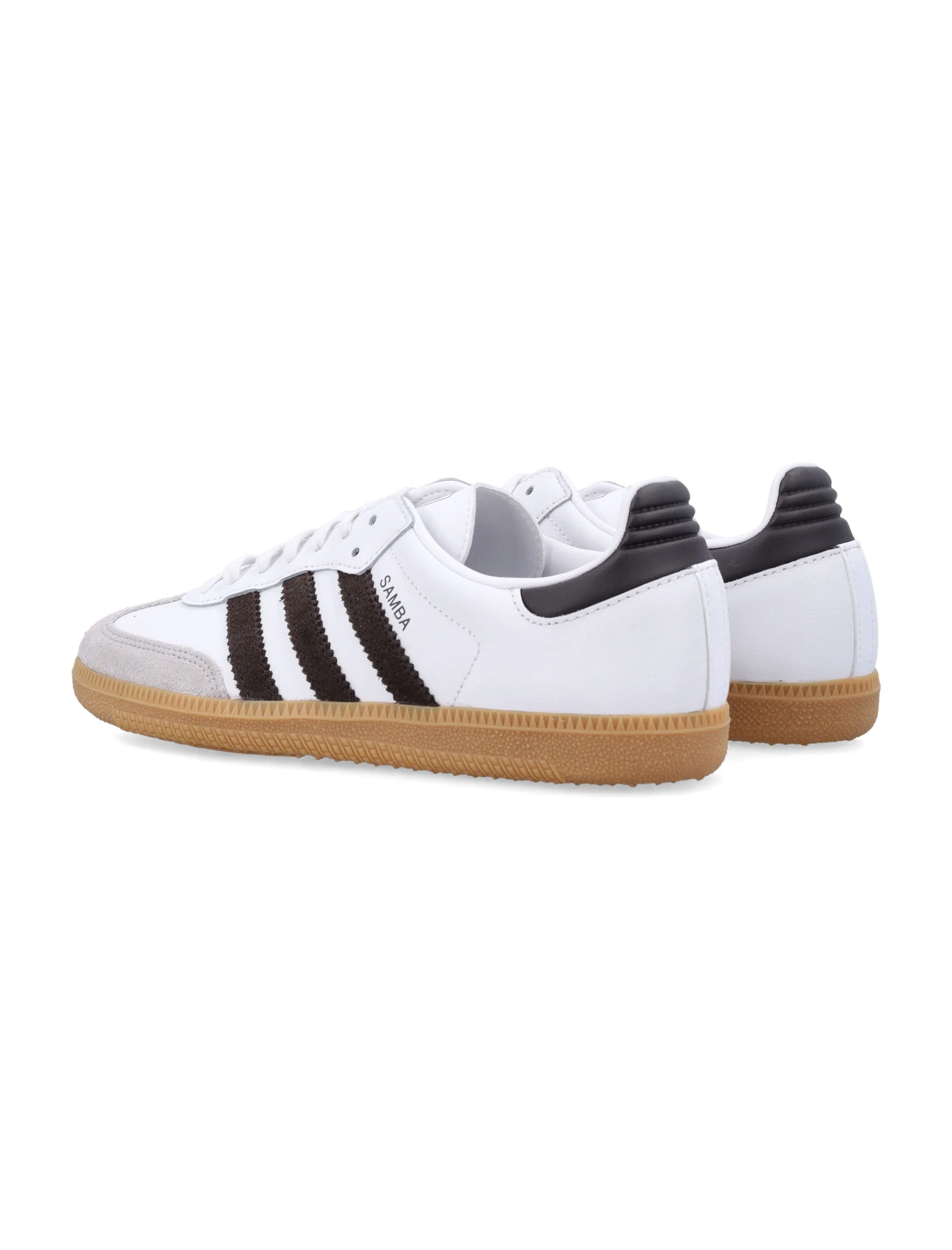 Tênis Samba Og Infantil Branco e Marrom Adidas Originals Biqueira Branca/Preto