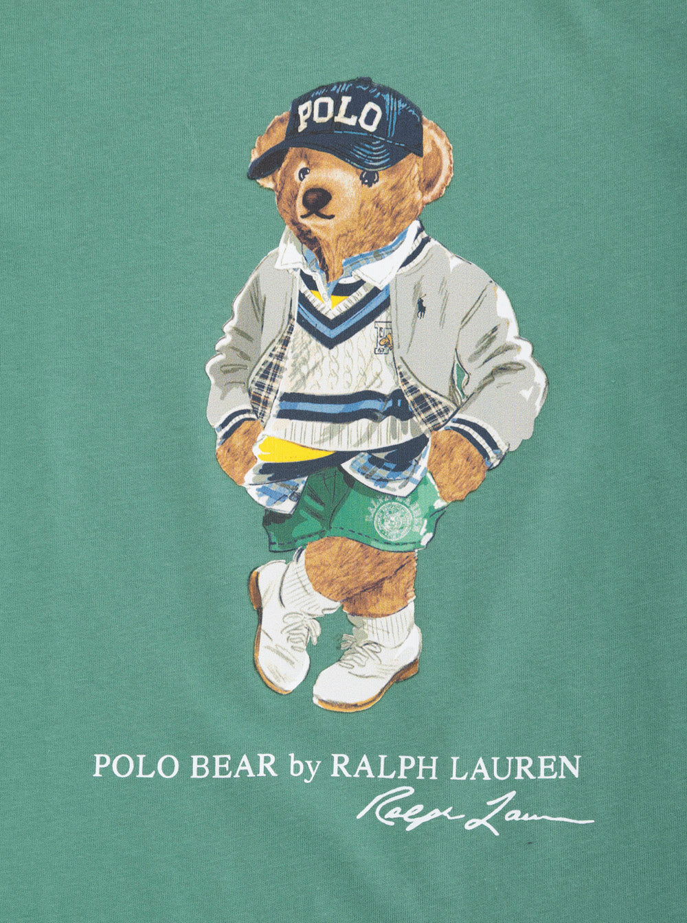 Camiseta Infantil Polo Ralph Lauren Verde com Estampa de Logotipo Maxi na Frente, Camisetas de Menino e Camisetas Polo