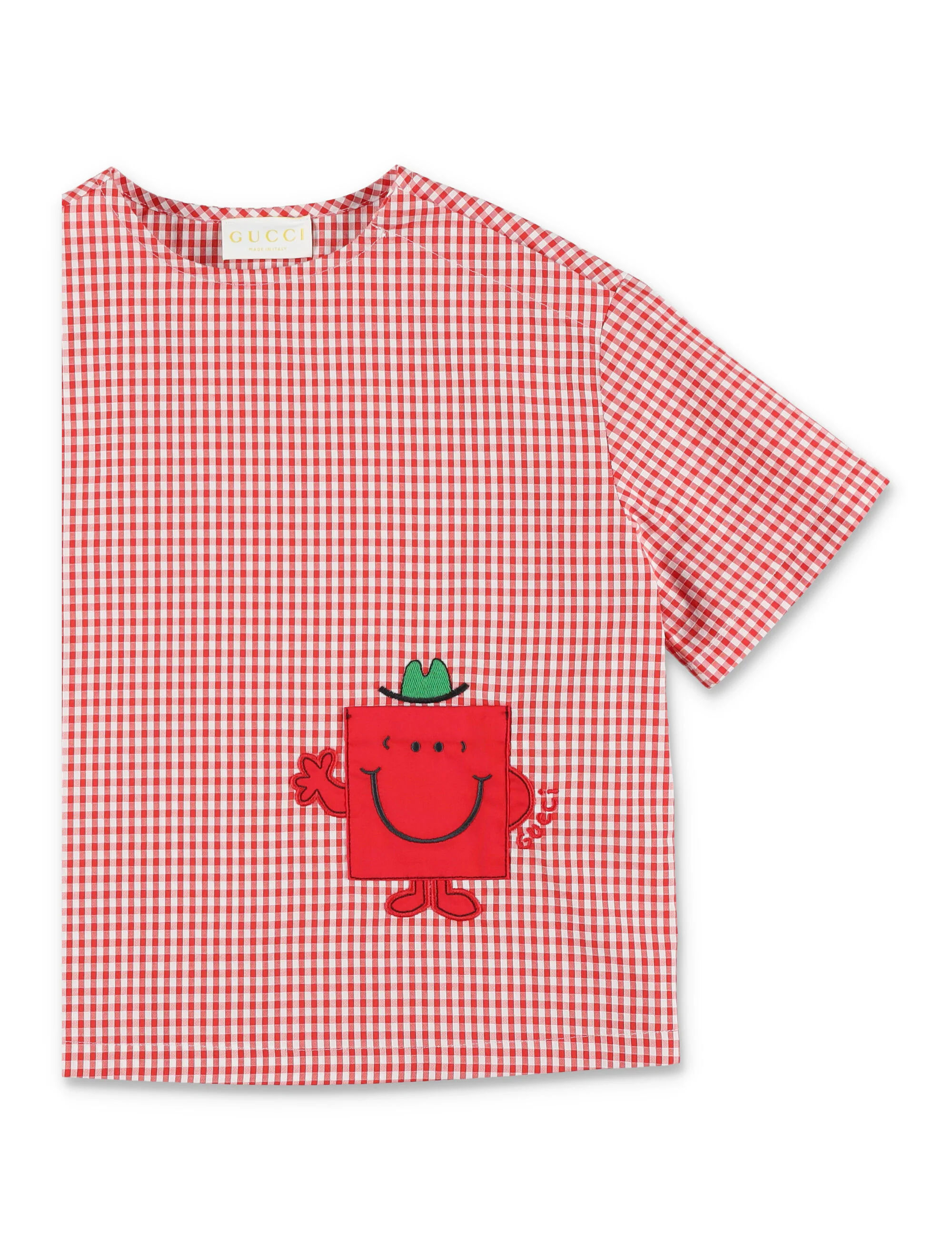 Camiseta de algodão listrada Gucci kids Vermelho/branco