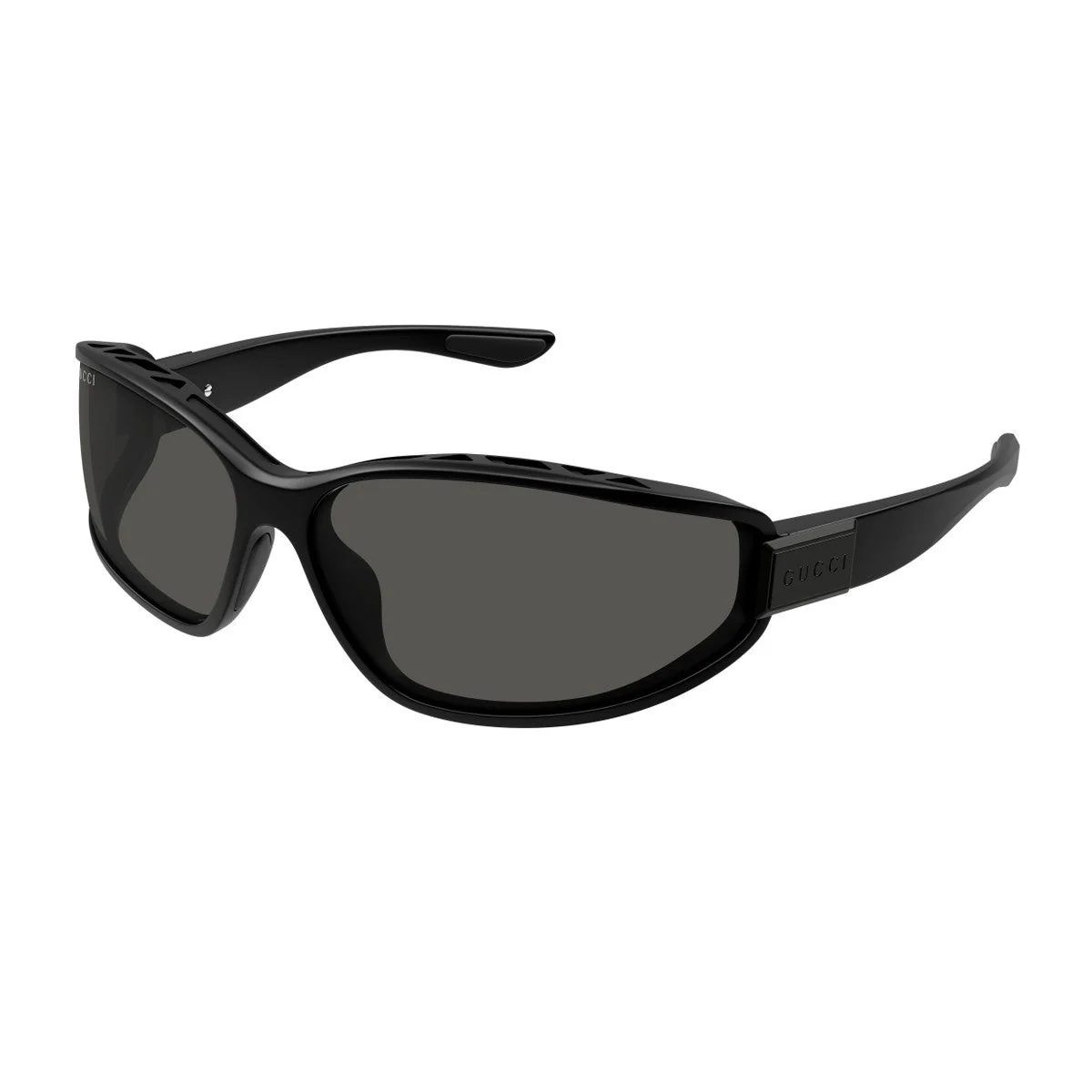 Óculos de Sol Gucci Gg2011s Linea Institutional Logo Preto Injetado