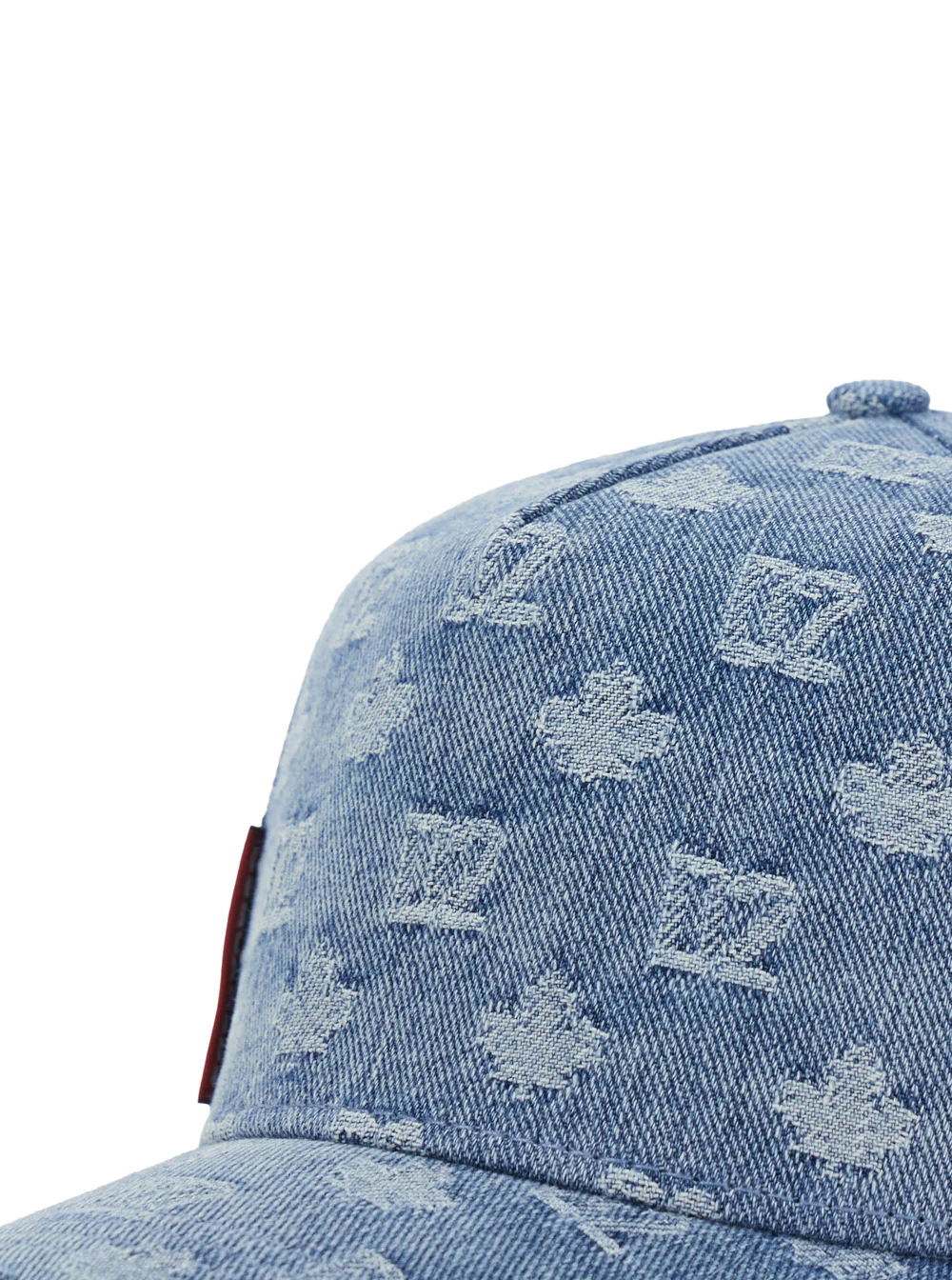 Boné de Beisebol DSQUARED2 Azul com Logotipo em Todo o Tecido para Homens, Chapéus Leves de Algodão e Luvas