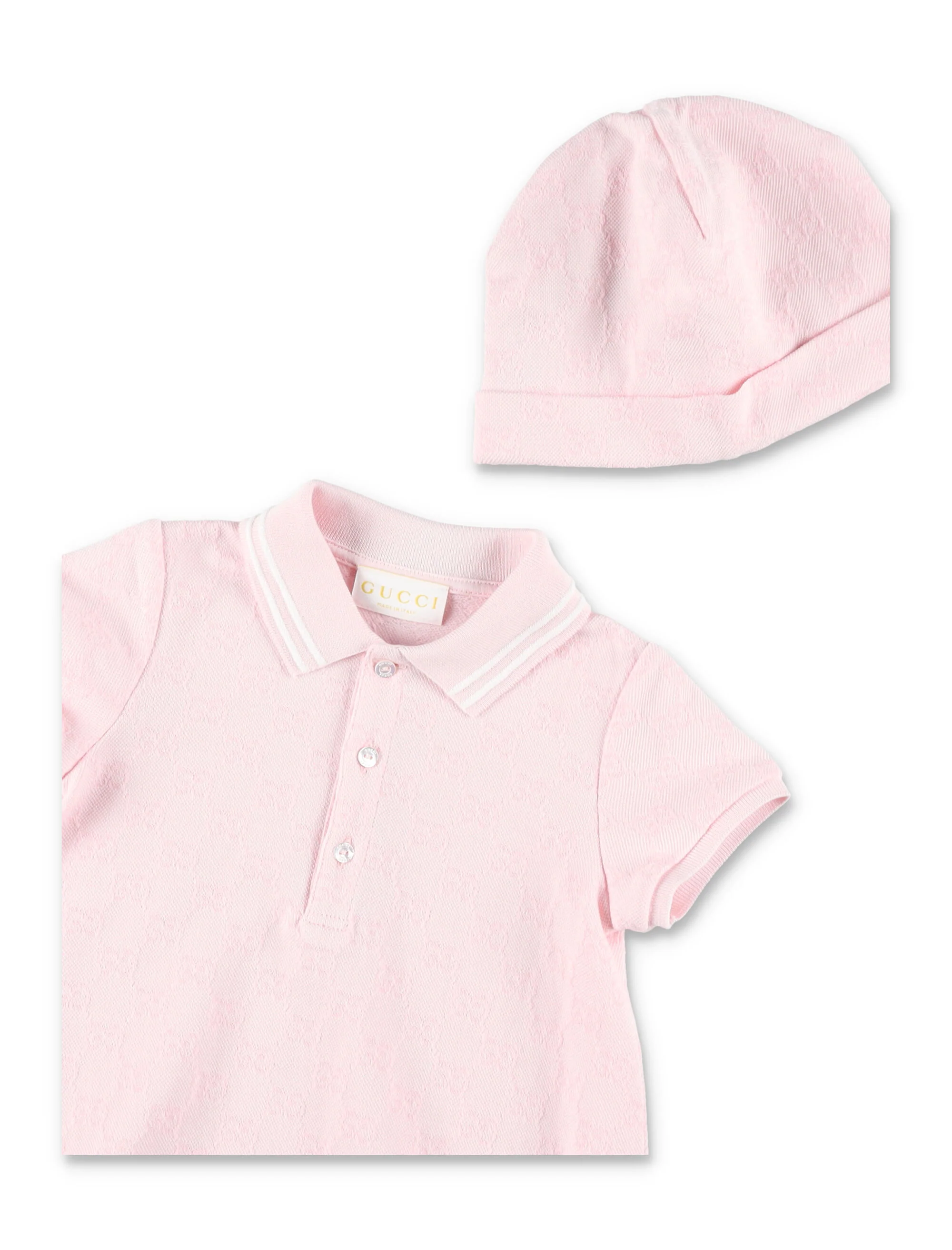 Conjunto de dois peças de algodão Gucci Baby Rosa