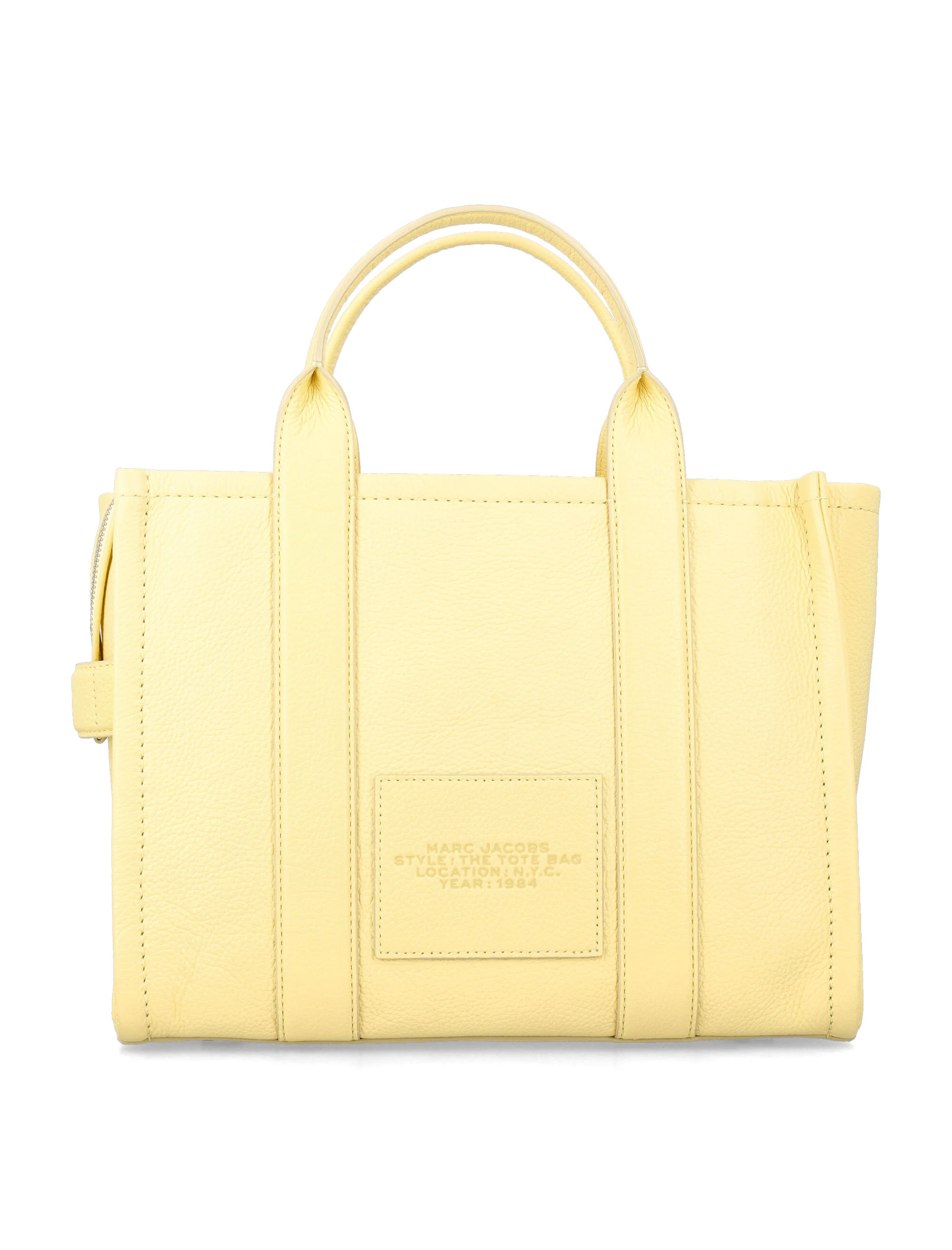 Marc Jacobs The Medium Tote Bag em Couro Creme Vaca