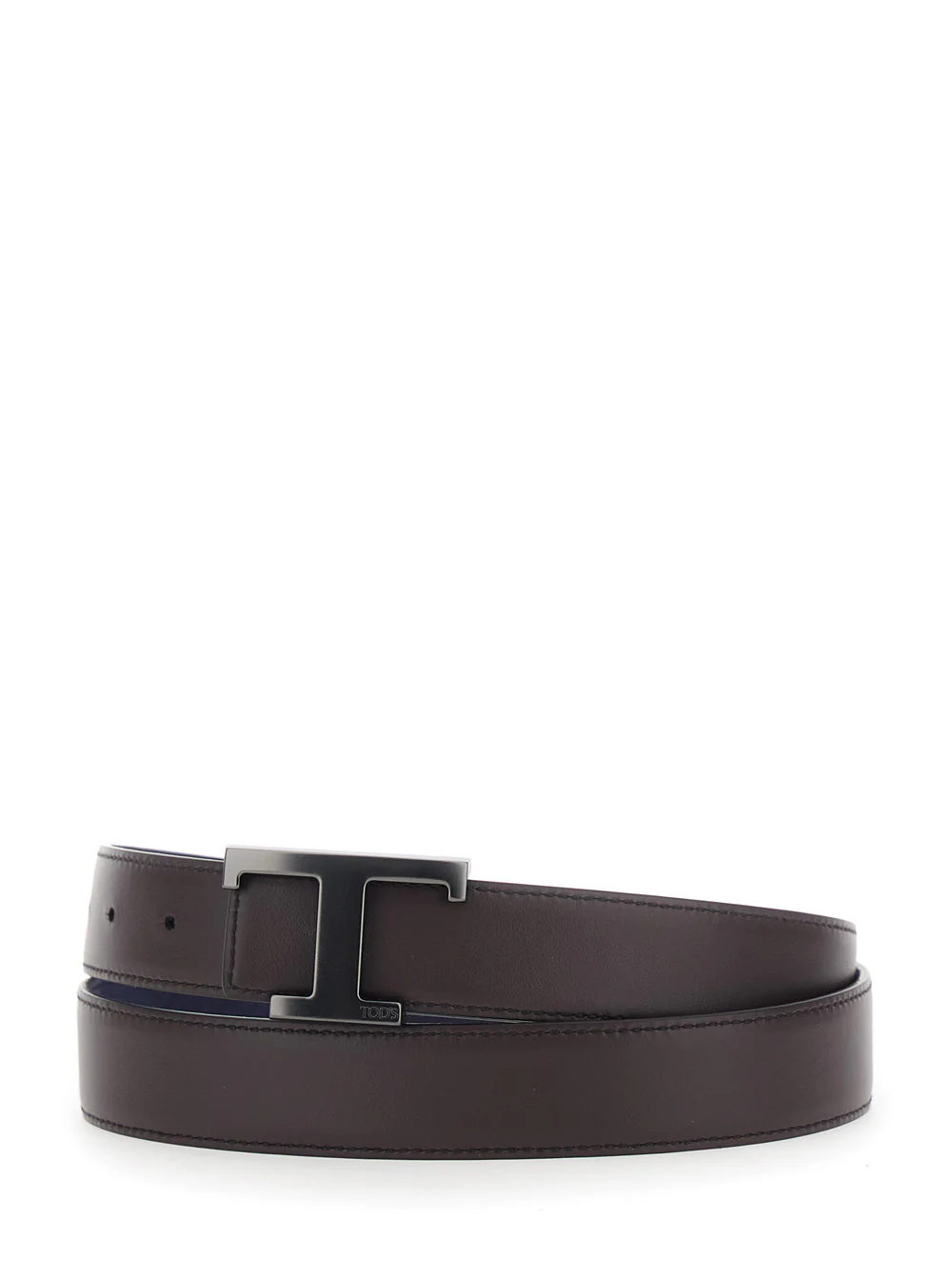 Cinto Reversível T Timeless Tod's Azul Couro Vegetal Unissex Azul