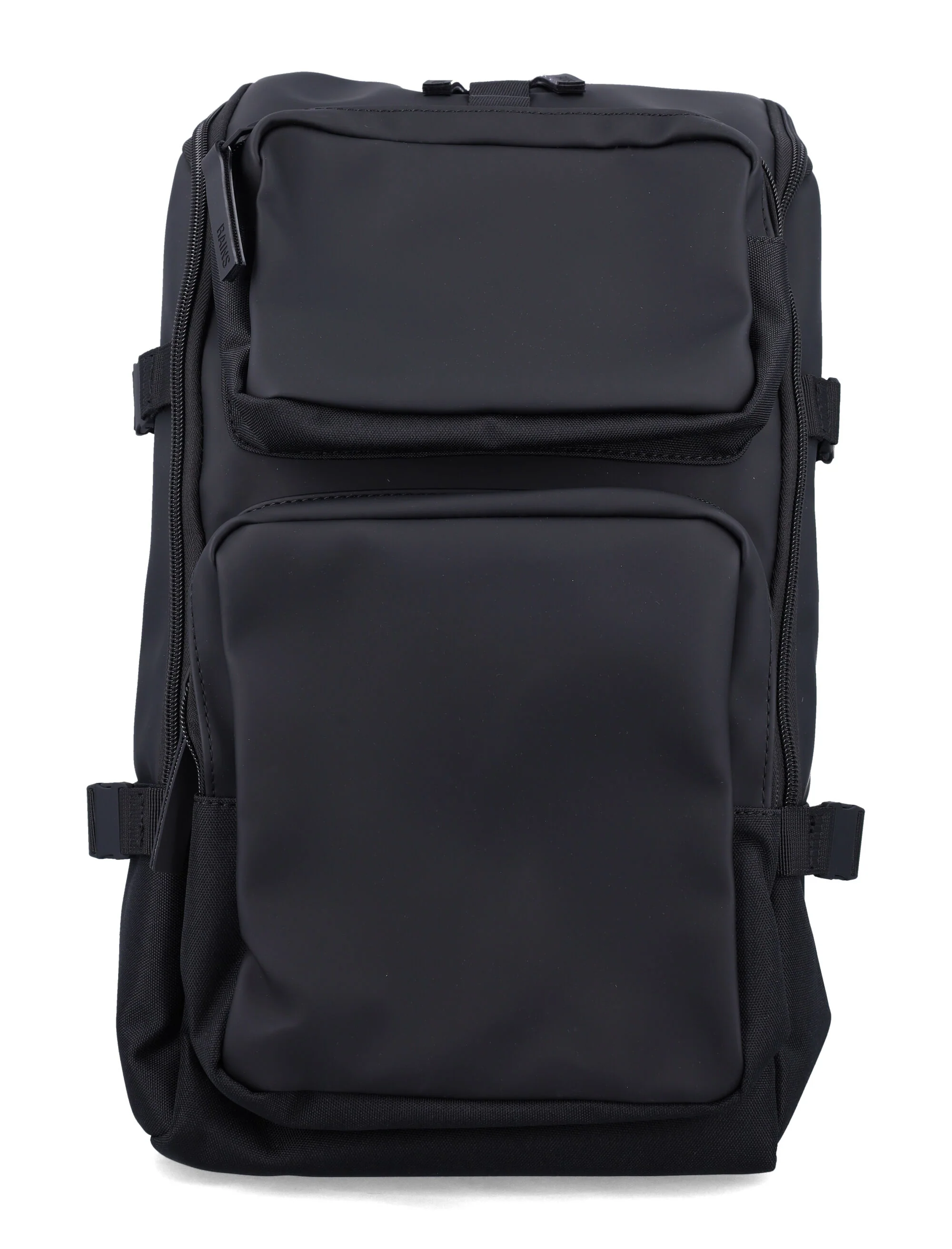 Mochila Impermeável Rains Trail Cargo Preto Revestimento de Poliéster