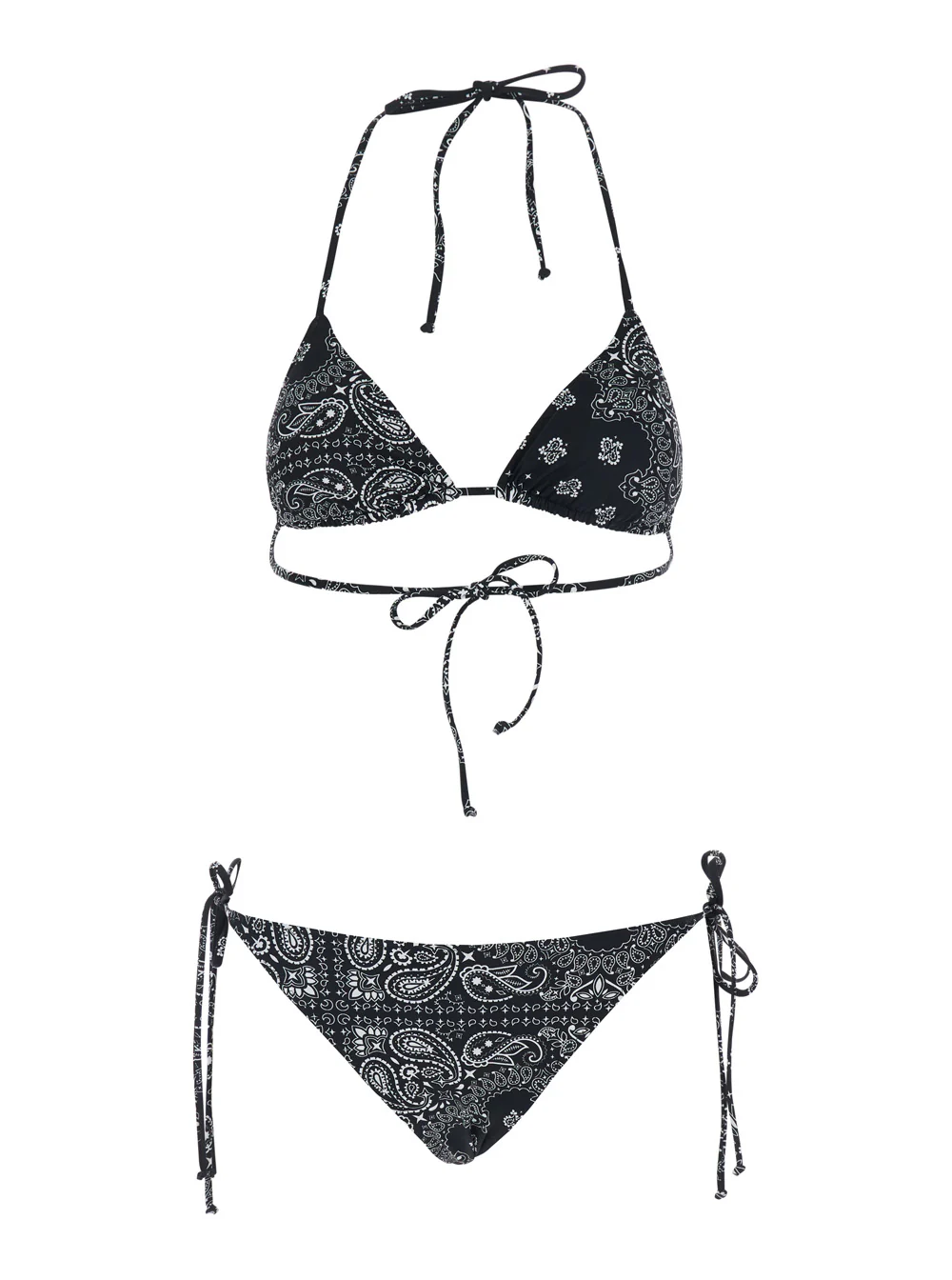 Mc2 Saint Barth Kids LEAH TEEN - BANDANNA ROUND 00 Bikini Praia Preto