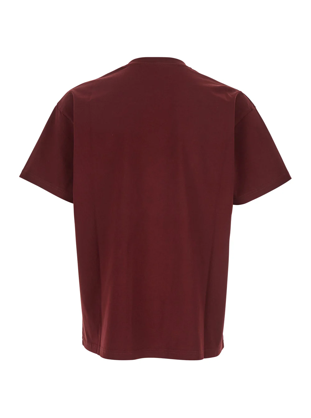 Camiseta Givenchy Bordeaux com Patch de Logotipo no Peito para Homens Camisetas de Algodão e Camisetas Polo