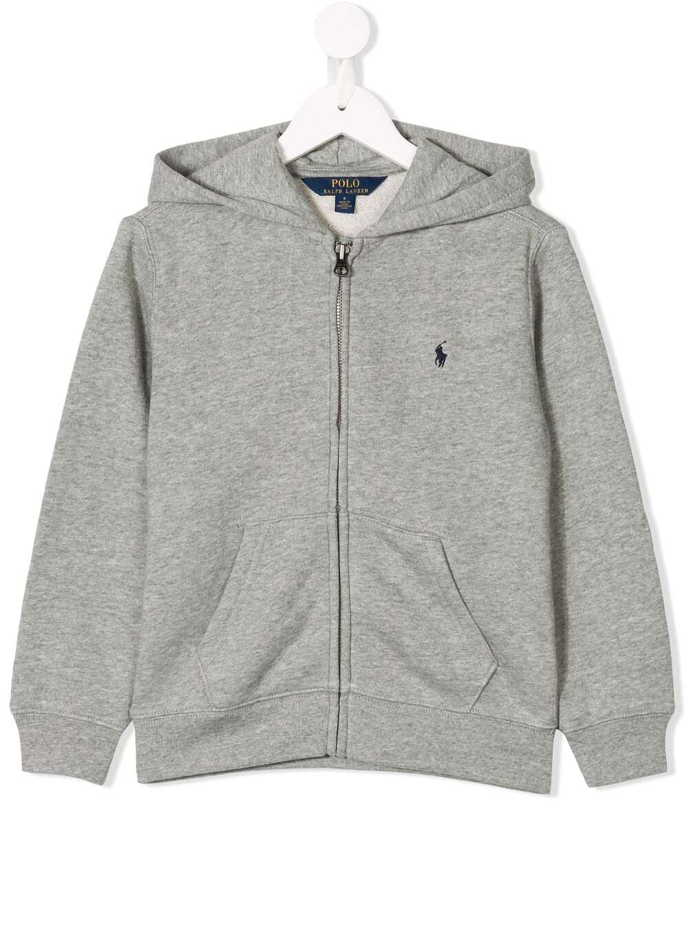 Polo Ralph Lauren Kids Moletom Cinza com Logotipo de Algodão Menino Poliéster Sweatshirts