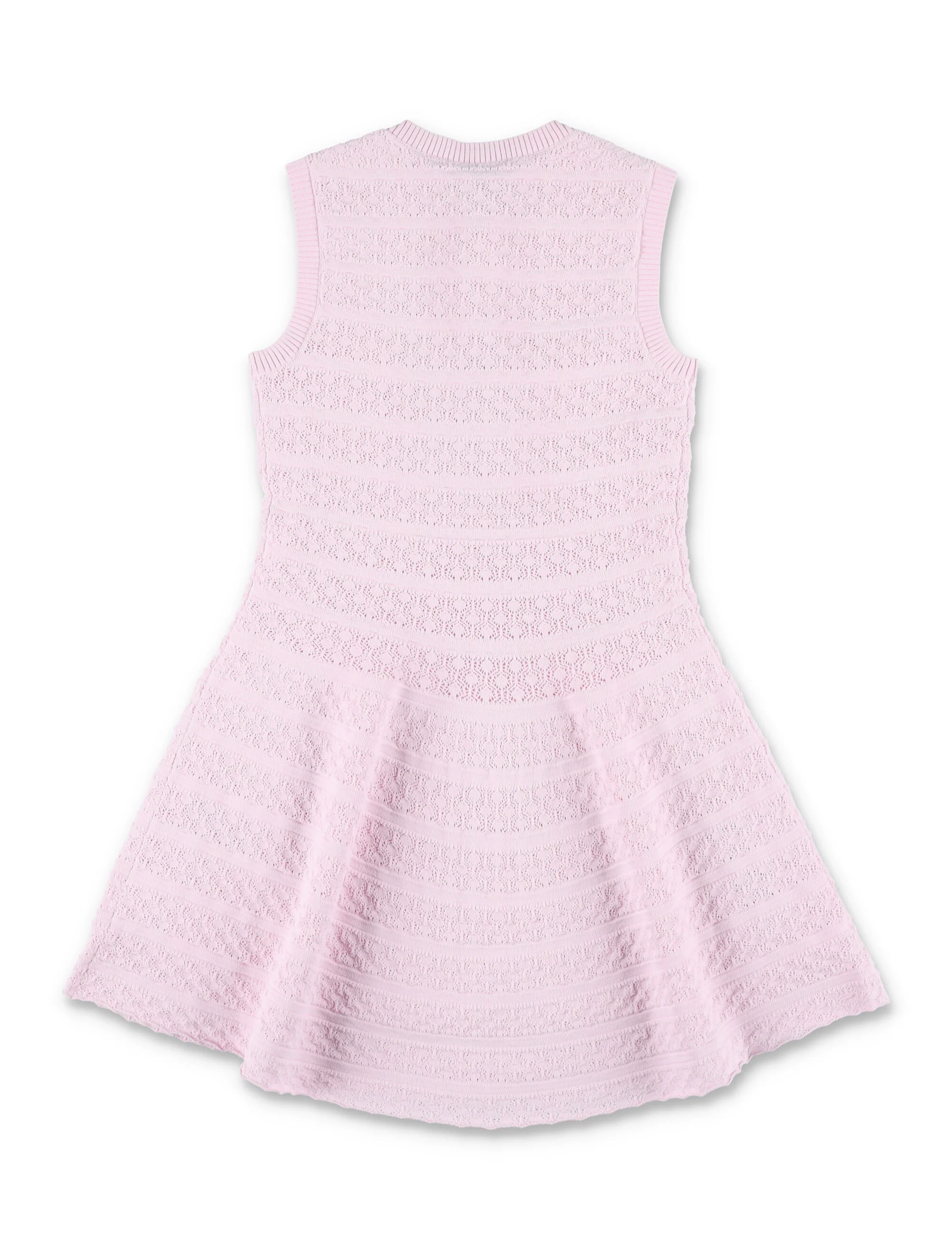 Vestido de Renda de Bow para Meninas, Rosa, Viscose
