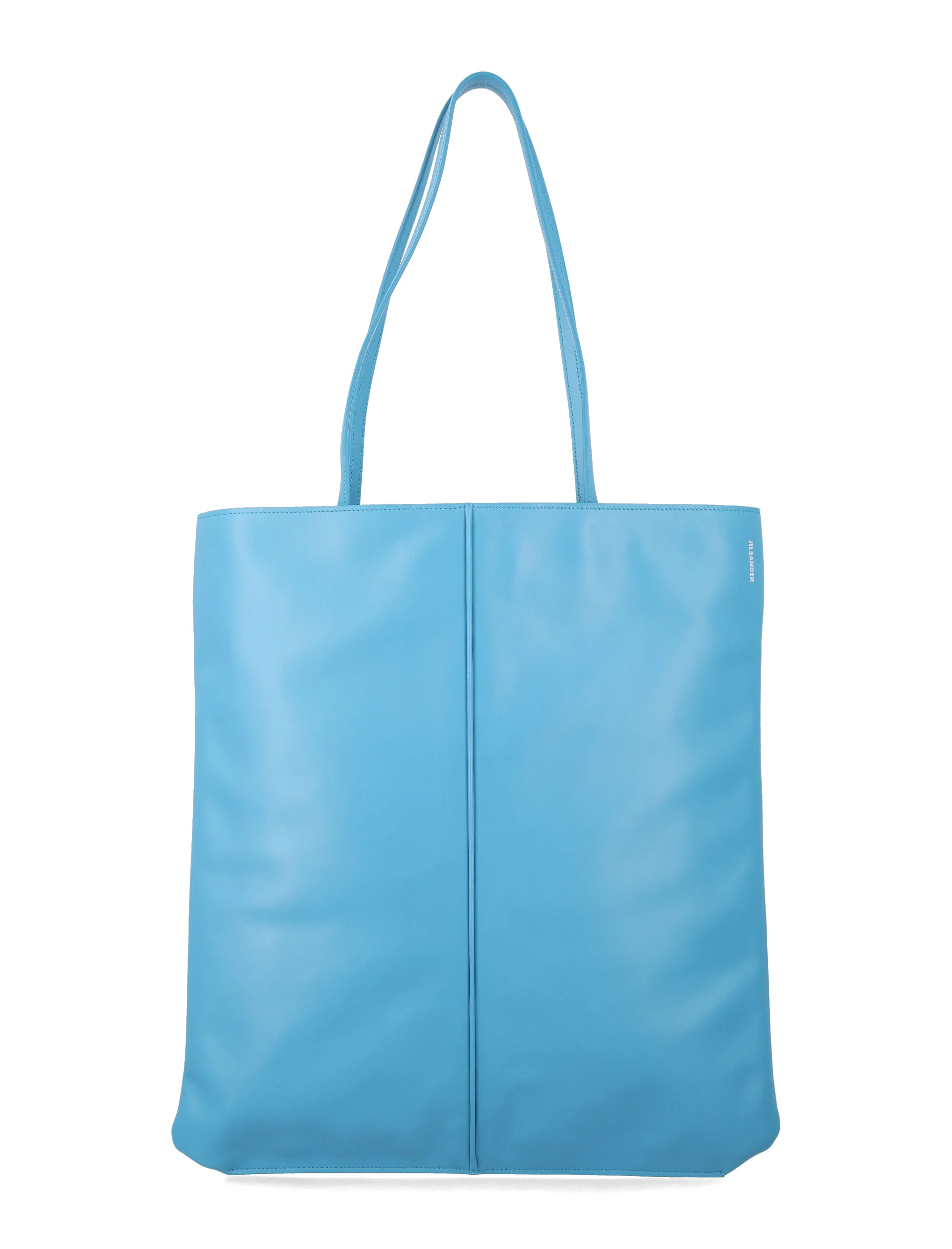 Jil Sander Linea bolsa de couro azul claro forro bovino