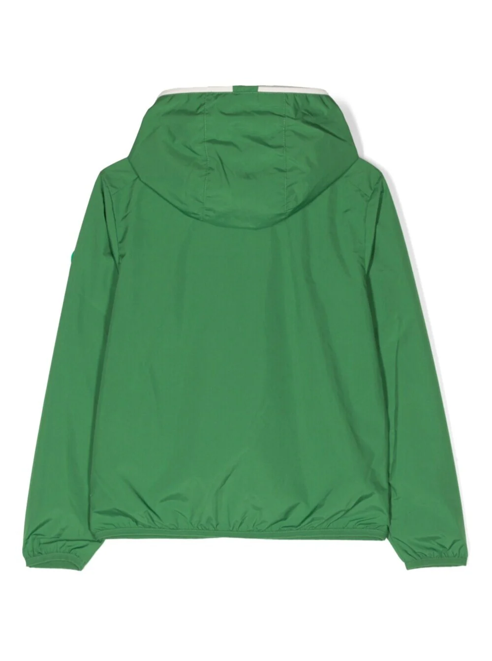 Save The Duck Kids Noel Green Hooded Wind-Break Jacket With Logo Patch Polyeter Boy Polyester Down