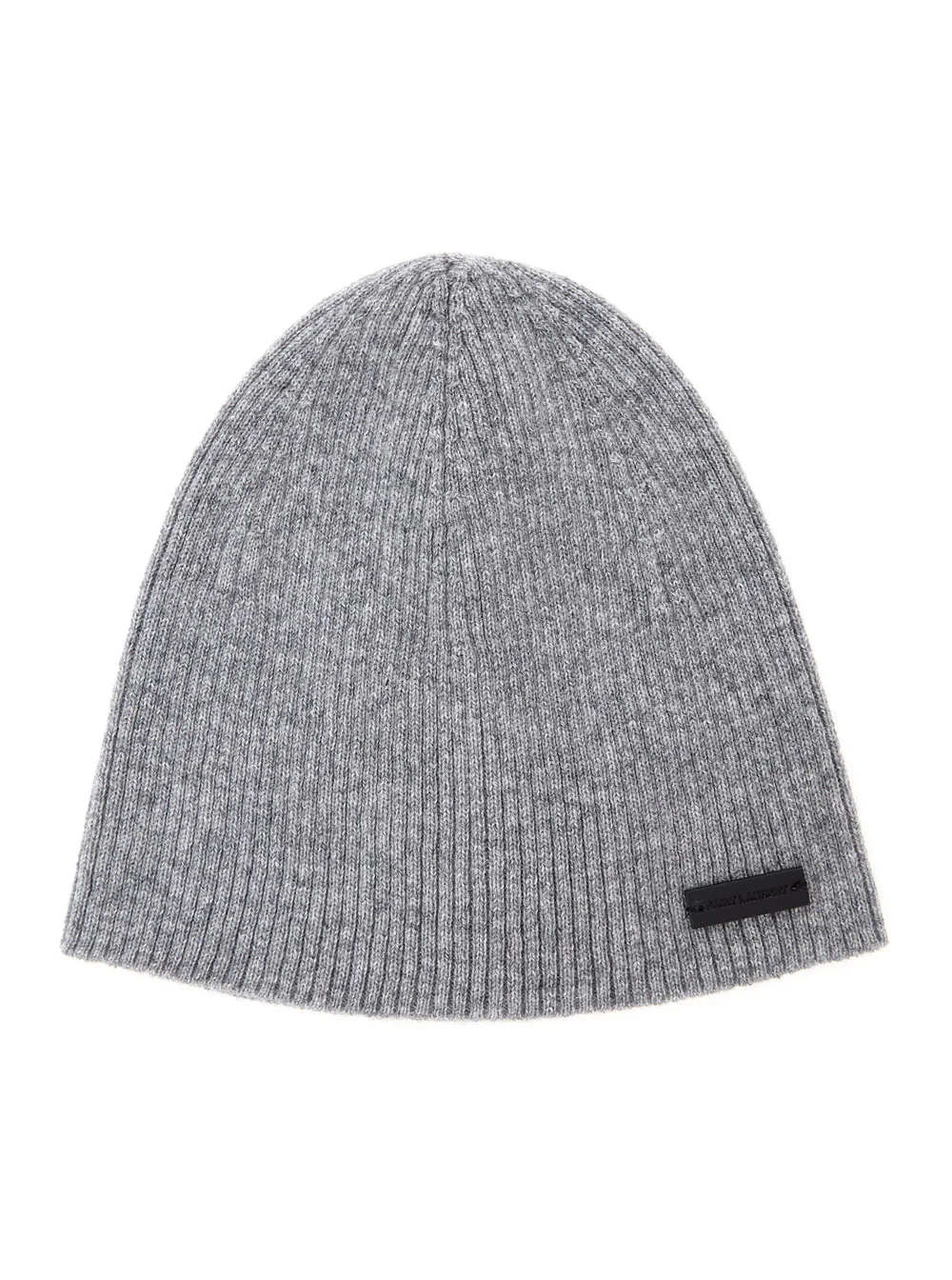 Gorro Saint Laurent Grye com Patch de Logotipo em Cashmere Cinza Homens e Luvas