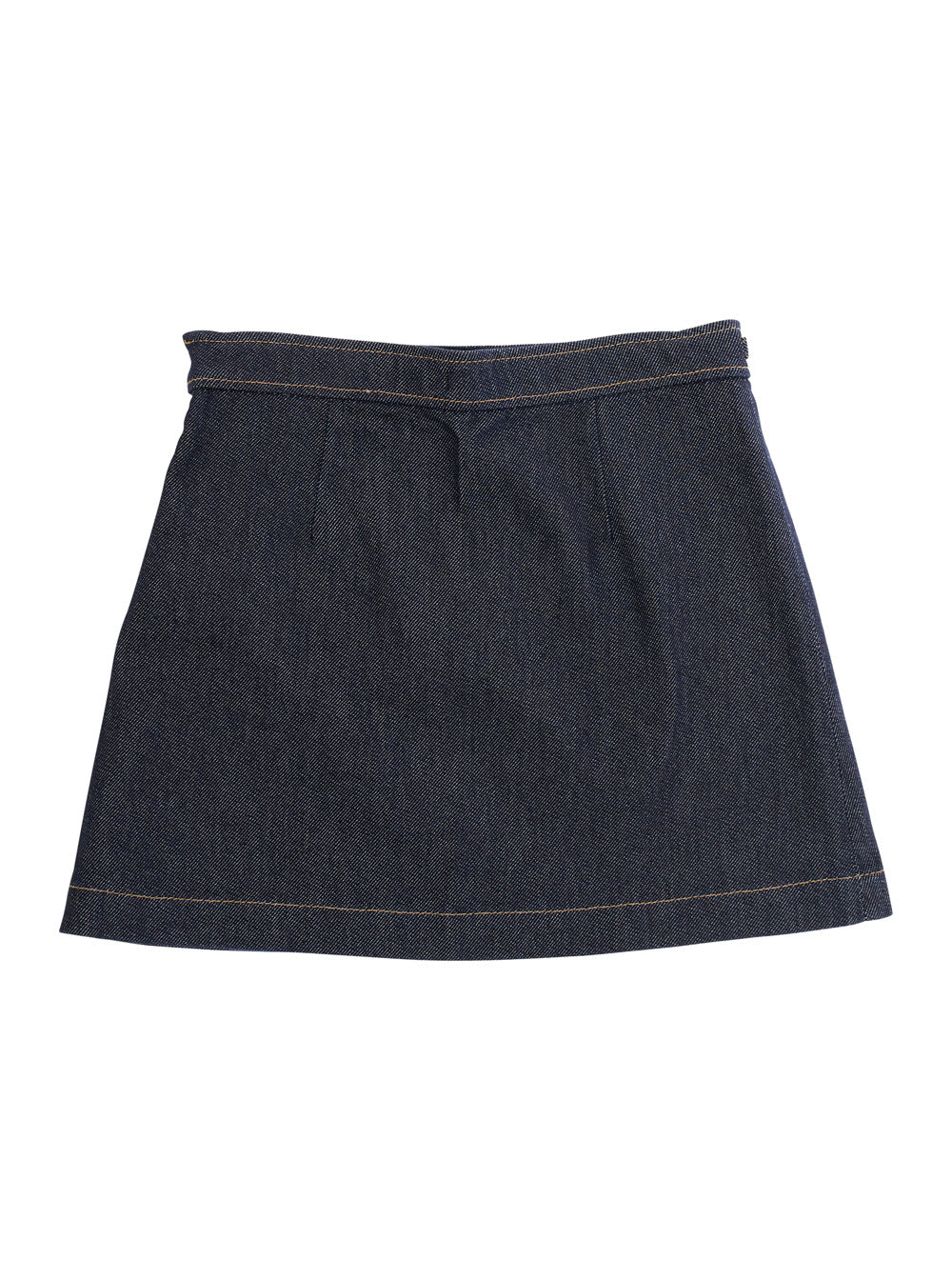 Saias Gucci Kids Azul com Detalhe Horsebit na Frente e Fechamento Oculto por Zíper Latera em Jeans Menina Azul Algodão