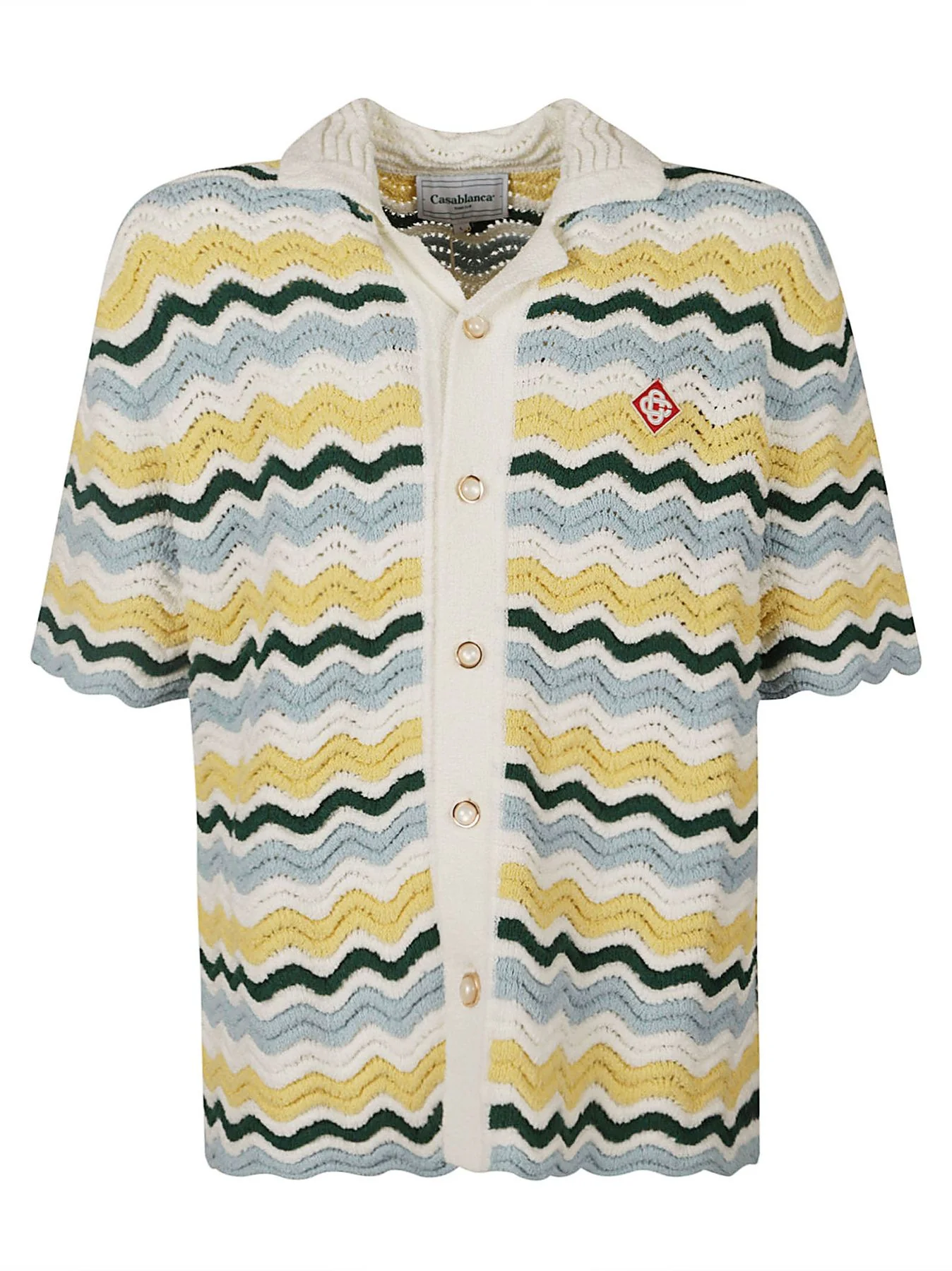 Camisa Casablanca MPS24-KW-600-01 Amarelo