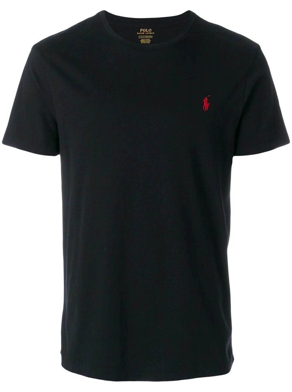 Camiseta Polo Ralph Lauren com Gola Redonda e Logotipo de Pônei Bordado na Frente, Preto, de Algodão para Homens, Camisetas Polo Camiseta Polo Ralph Lauren com Gola Redonda e Logotipo de Pônei Bordado na Frente, Preto, de Algodão para Homens, Camisetas Polo