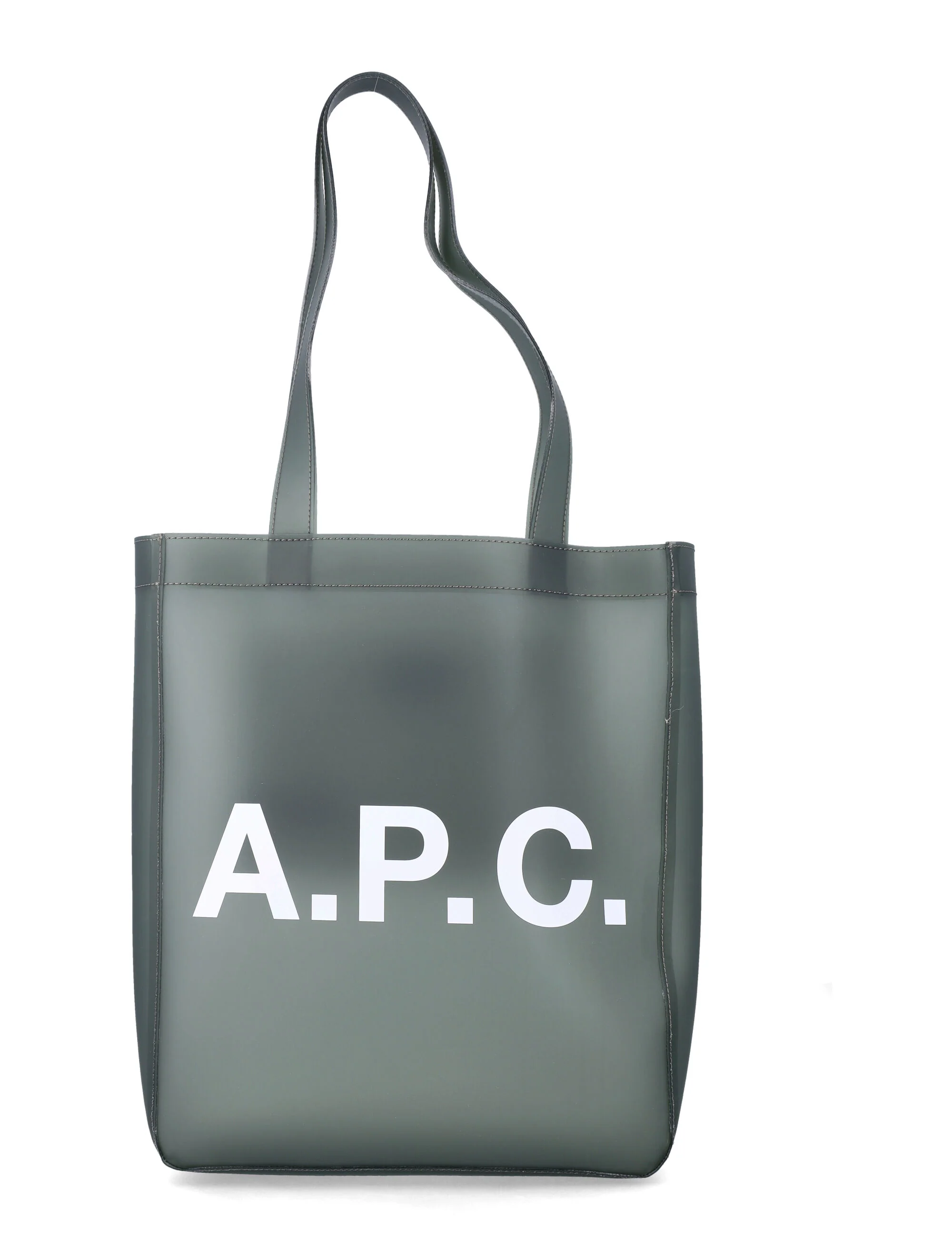 Bolsa Tote Transparente Lou A.P.C. Khaki Poliuretano Termoplástico