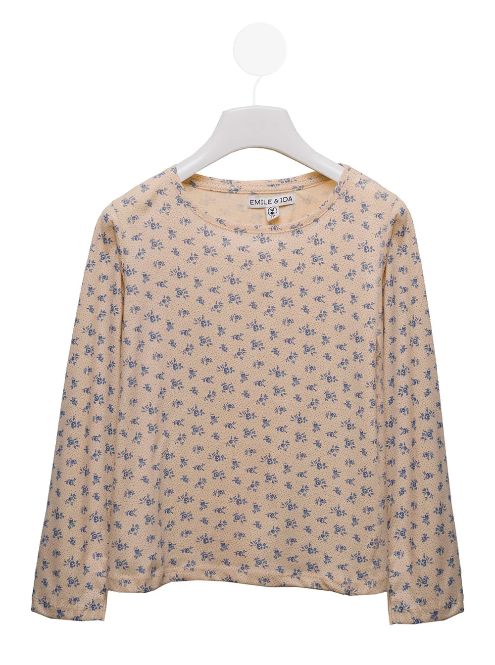 Suéter Bege com Estampa Floral para Bebés Meninas Emile Et Ida