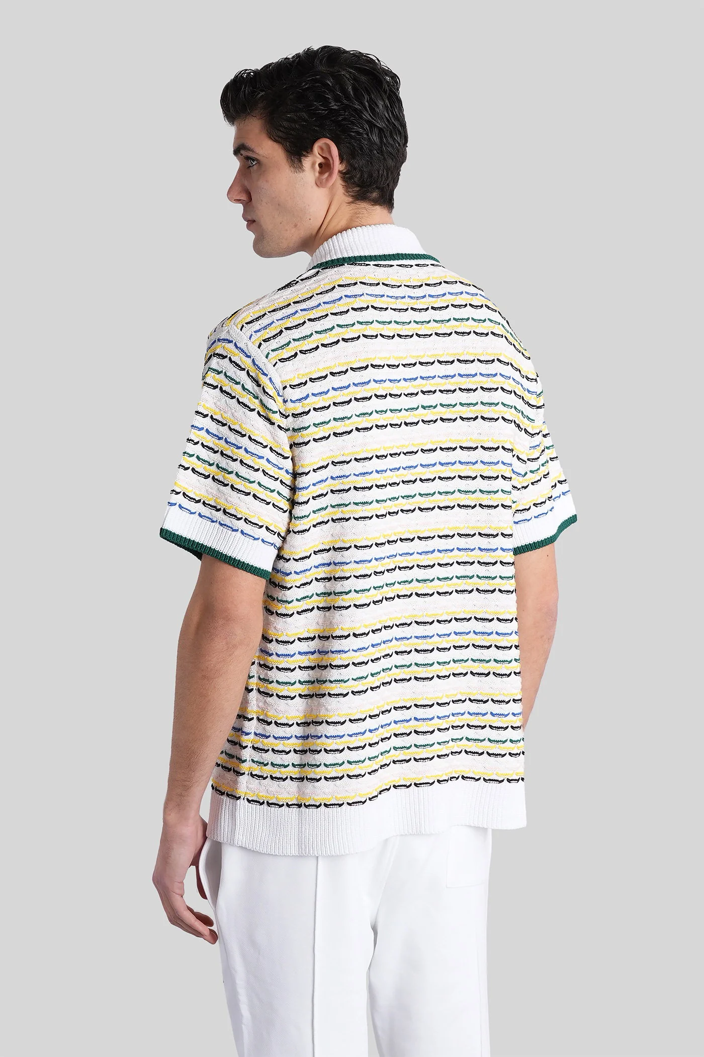 Camisa Casablanca em algodão branco Roupas