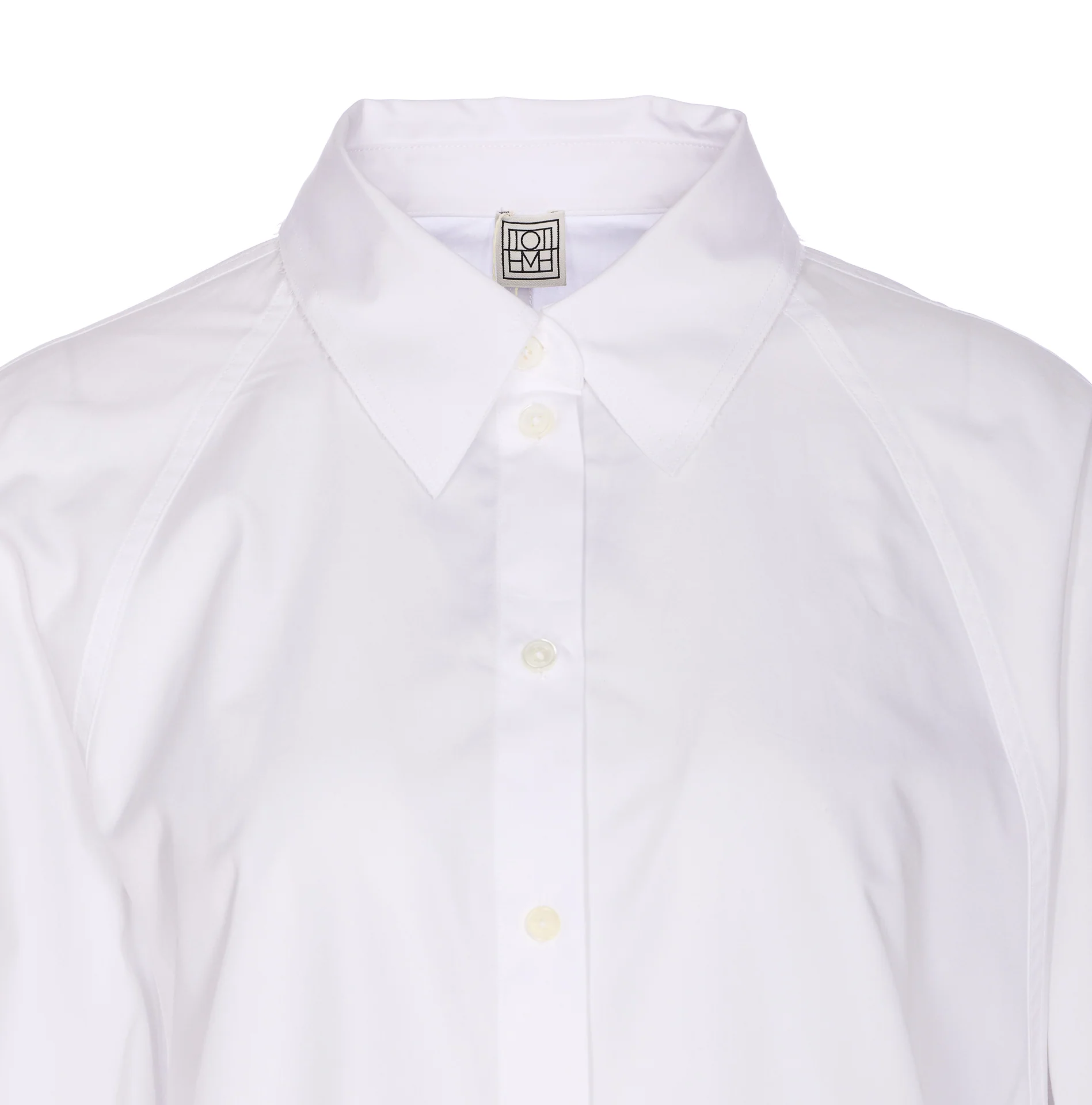 Camisa Branca de Algodão Toteme Camisa Branca de Algodão Toteme