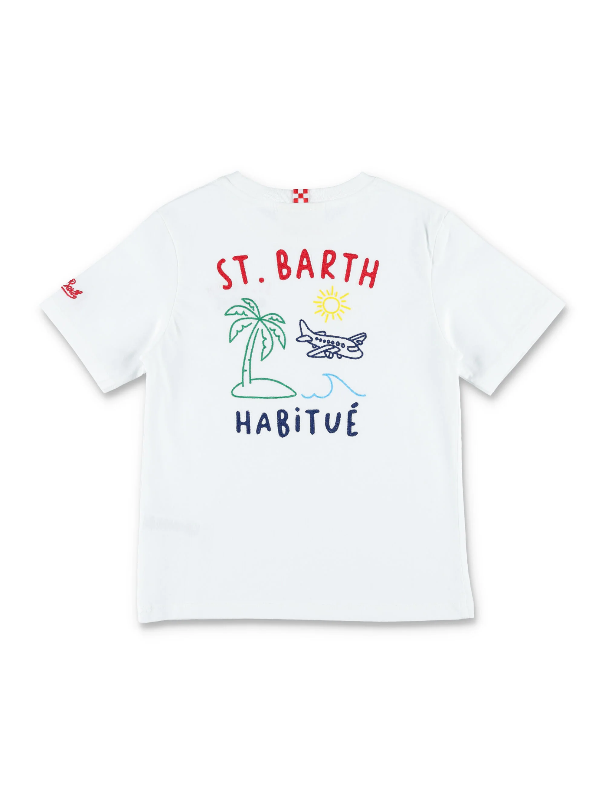 Camiseta Mc2 Saint Barth Portland Junior Branca de Algodão