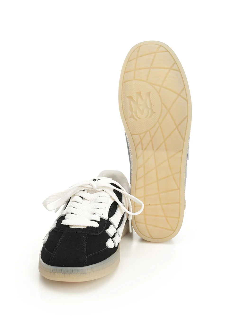 Sapatilha Amiri Pacific Bones Preto: Couro de Boi