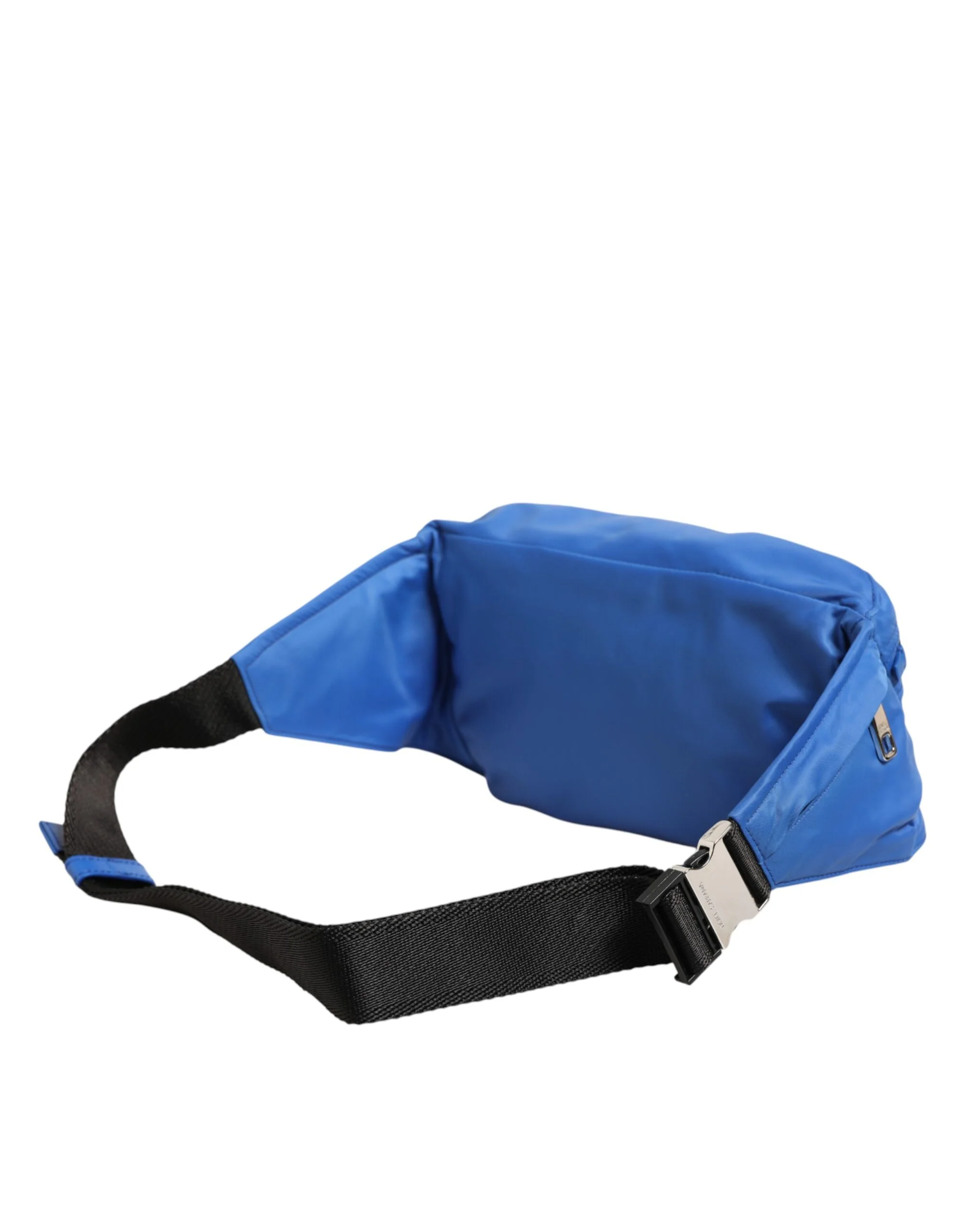 Dolce & Gabbana Placa de Logotipo Azul em Nylon Cinto de Fanny Pack Masculino Borse Bag Ny+pa+05lf