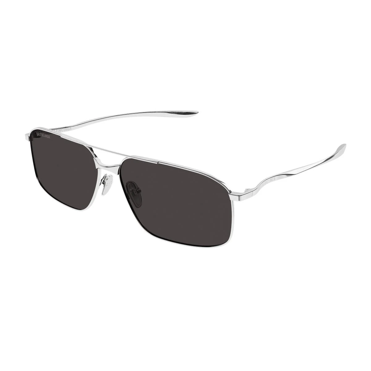 Óculos de Sol Metallo Prata Balenciaga Bb0492s Linea Everyday
